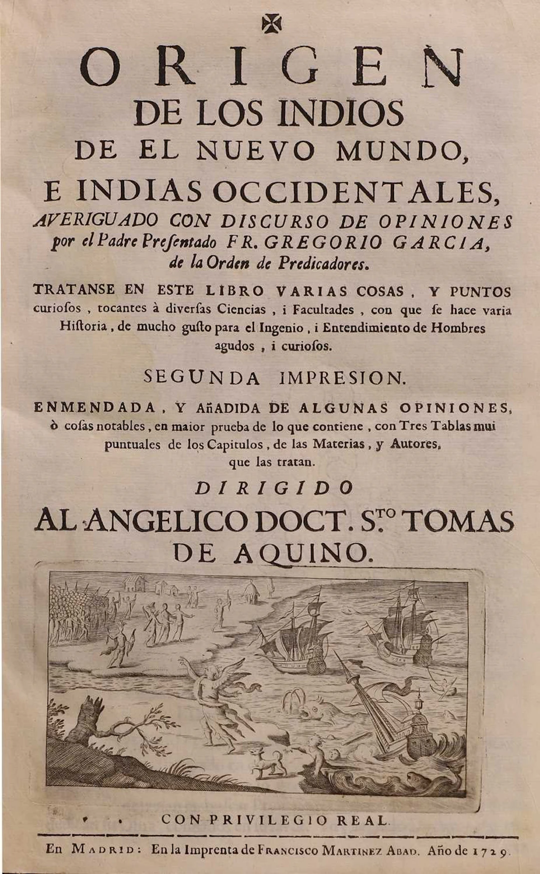 [INDIANS OF THE NEW WORLD & WEST INDIES]- GARCIA, Gregorio