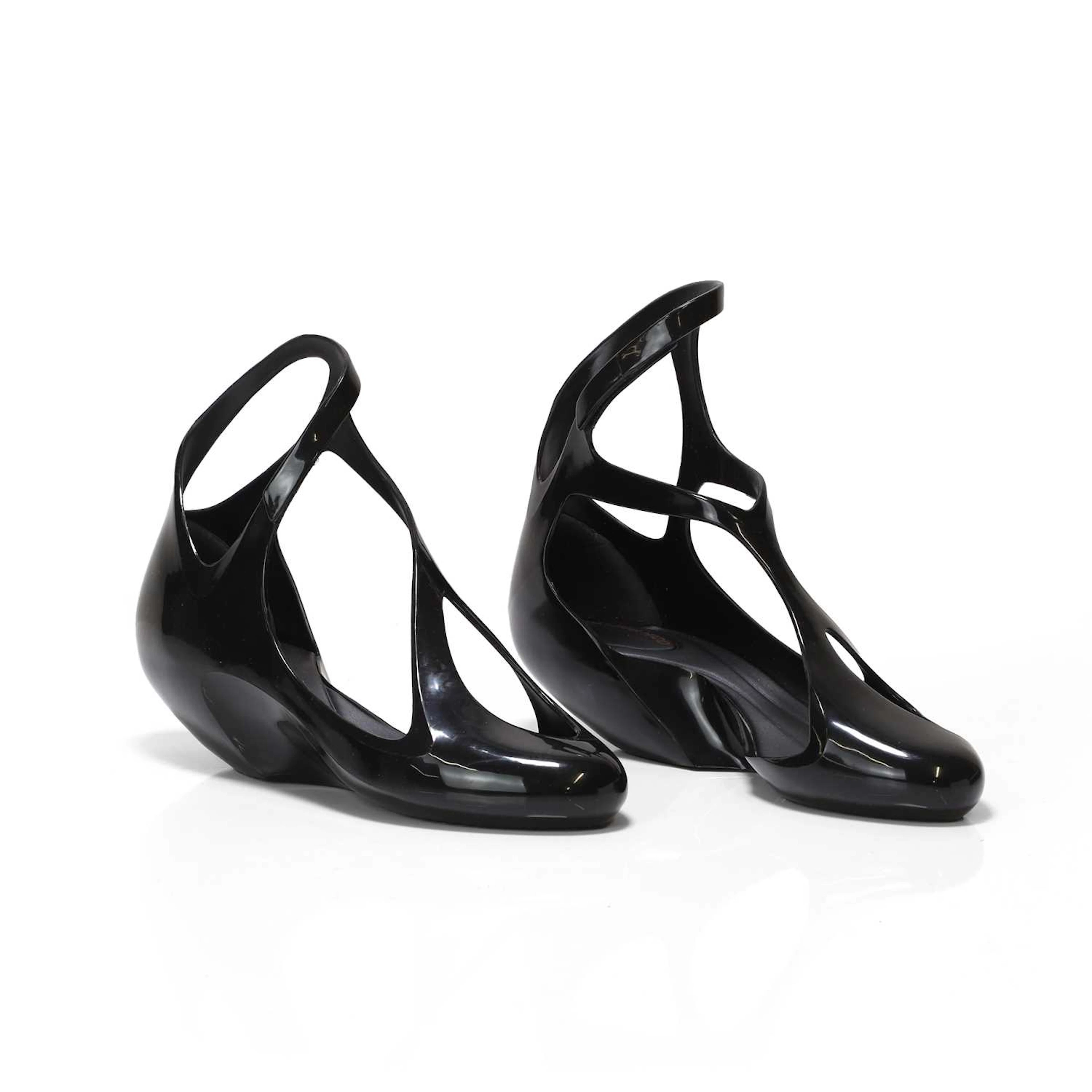 Zaha Hadid (Iraqi-British, 1950-2016) for Melissa a pair of heeled shoes