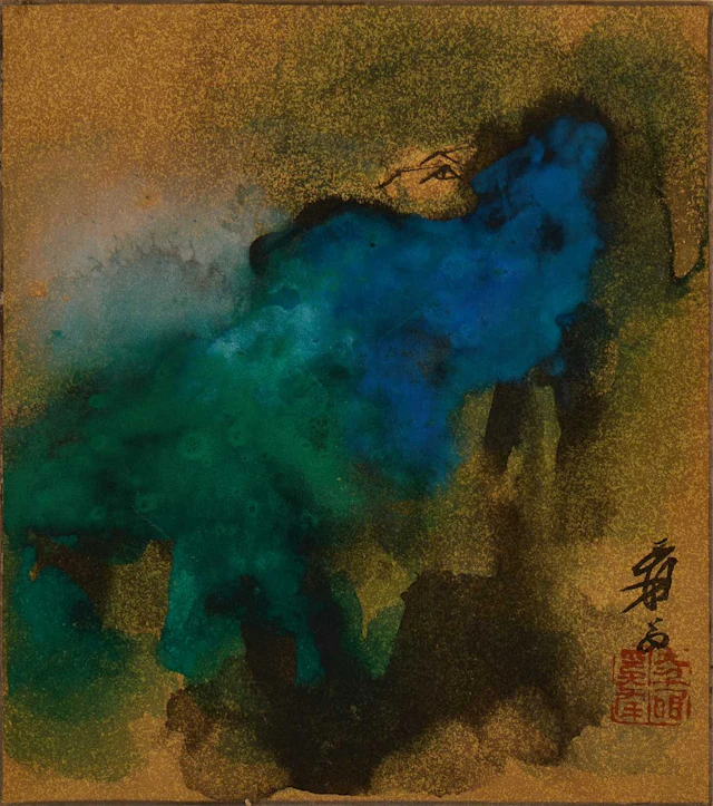 A Chinese gouache painting 20th century