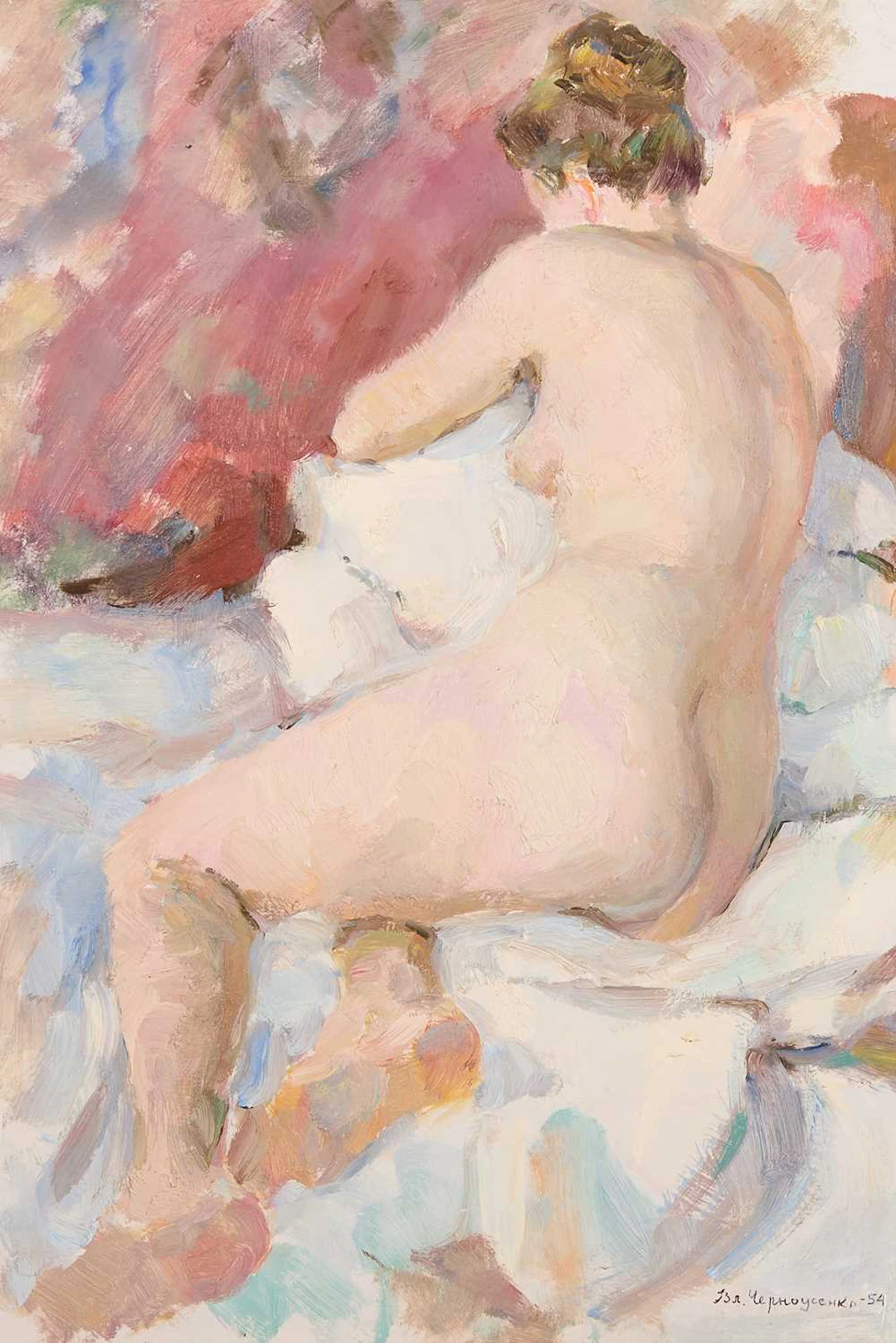 Vladimir Chernousenko (Russian, 1932-2000) 'The Artist's Muse'