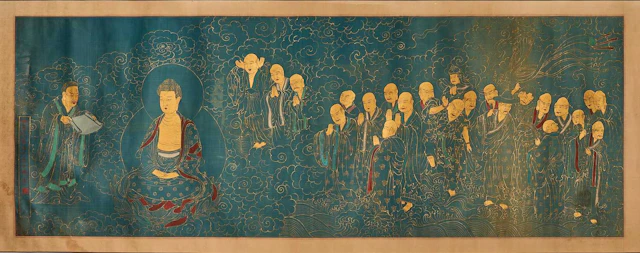 A Chinese gouache painting 20th century