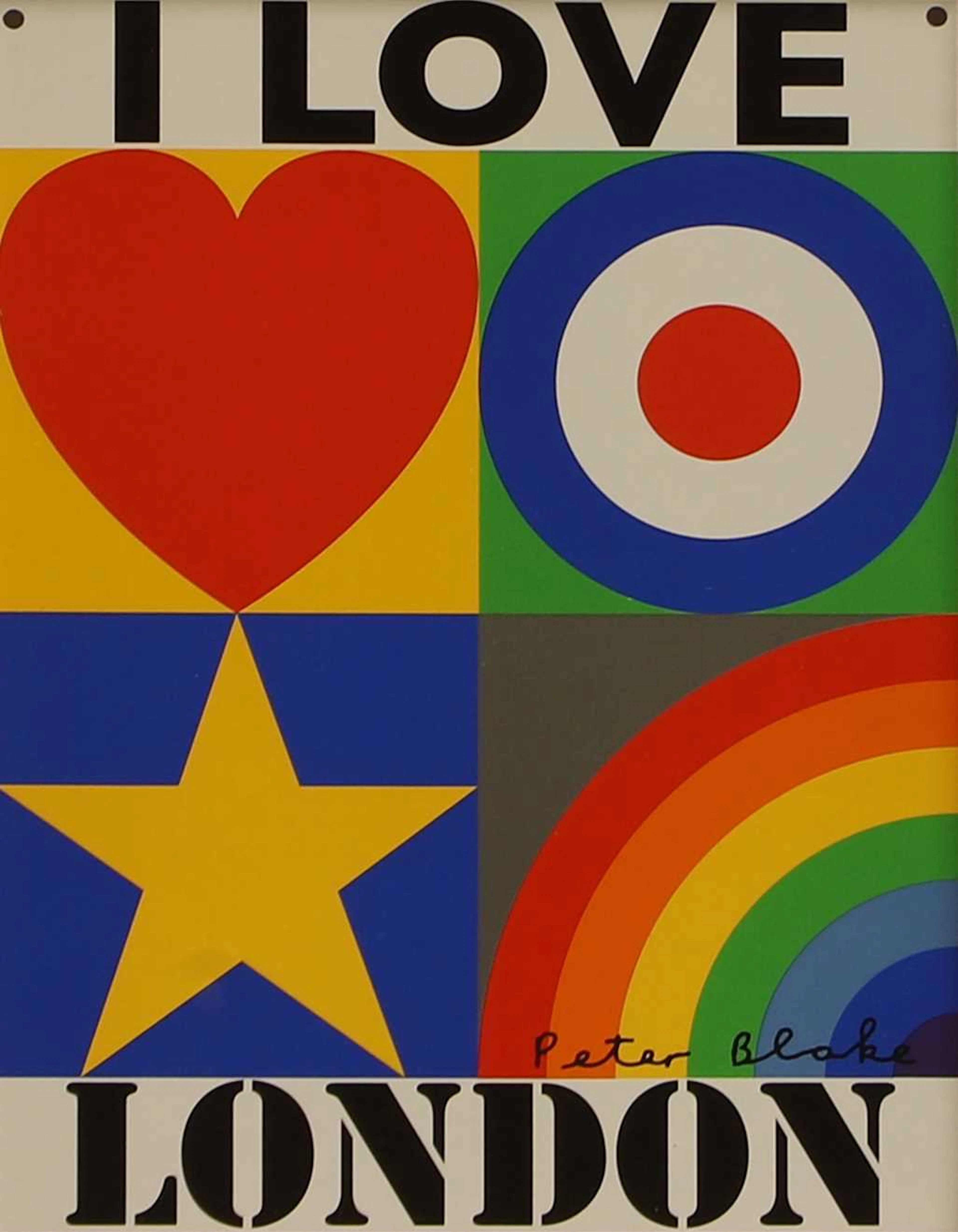 ▲ Sir Peter Blake RA (British, b.1932) 'I Love London'