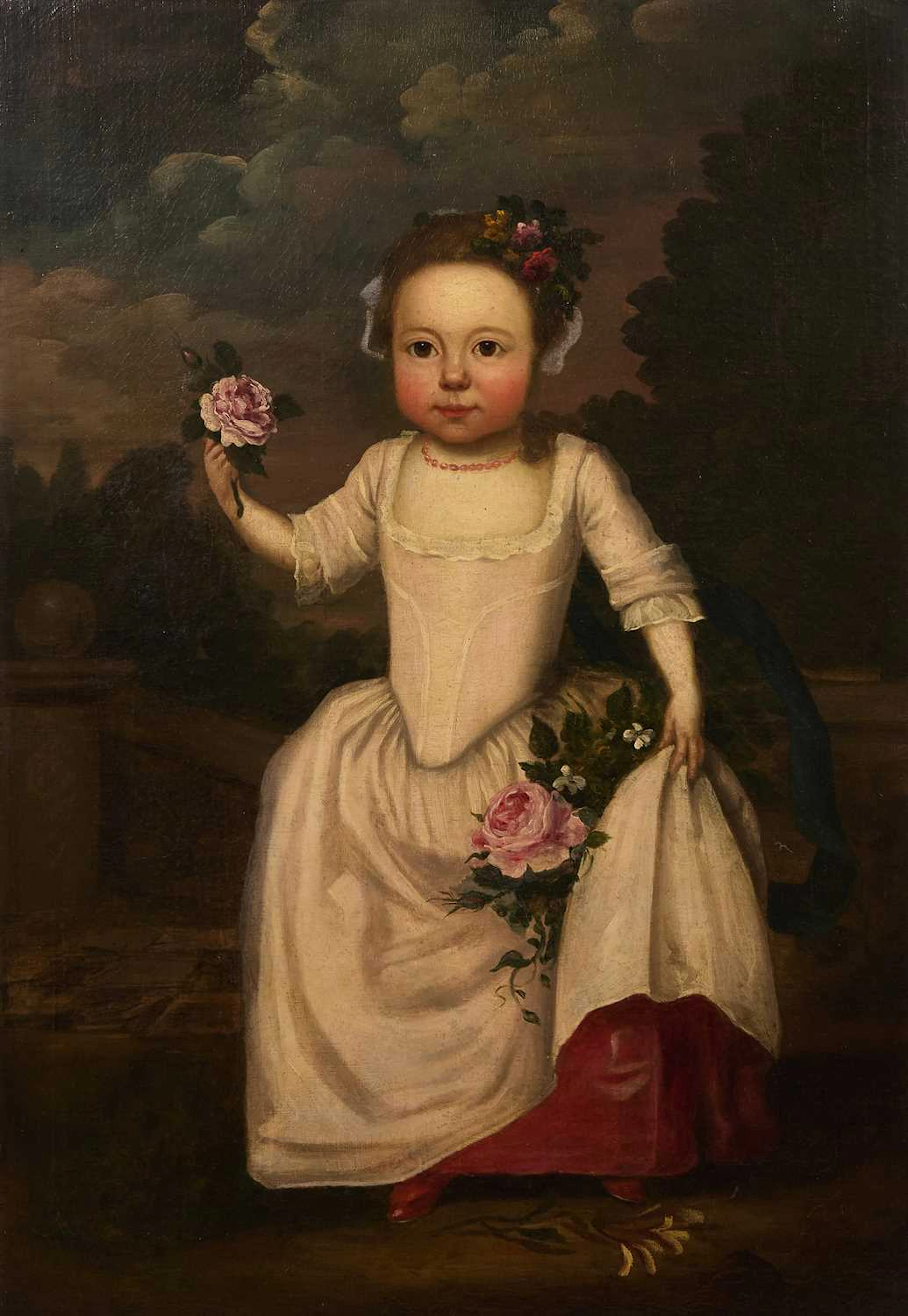 English School, mid-18th century Portrait of Constance de Speck, full-length