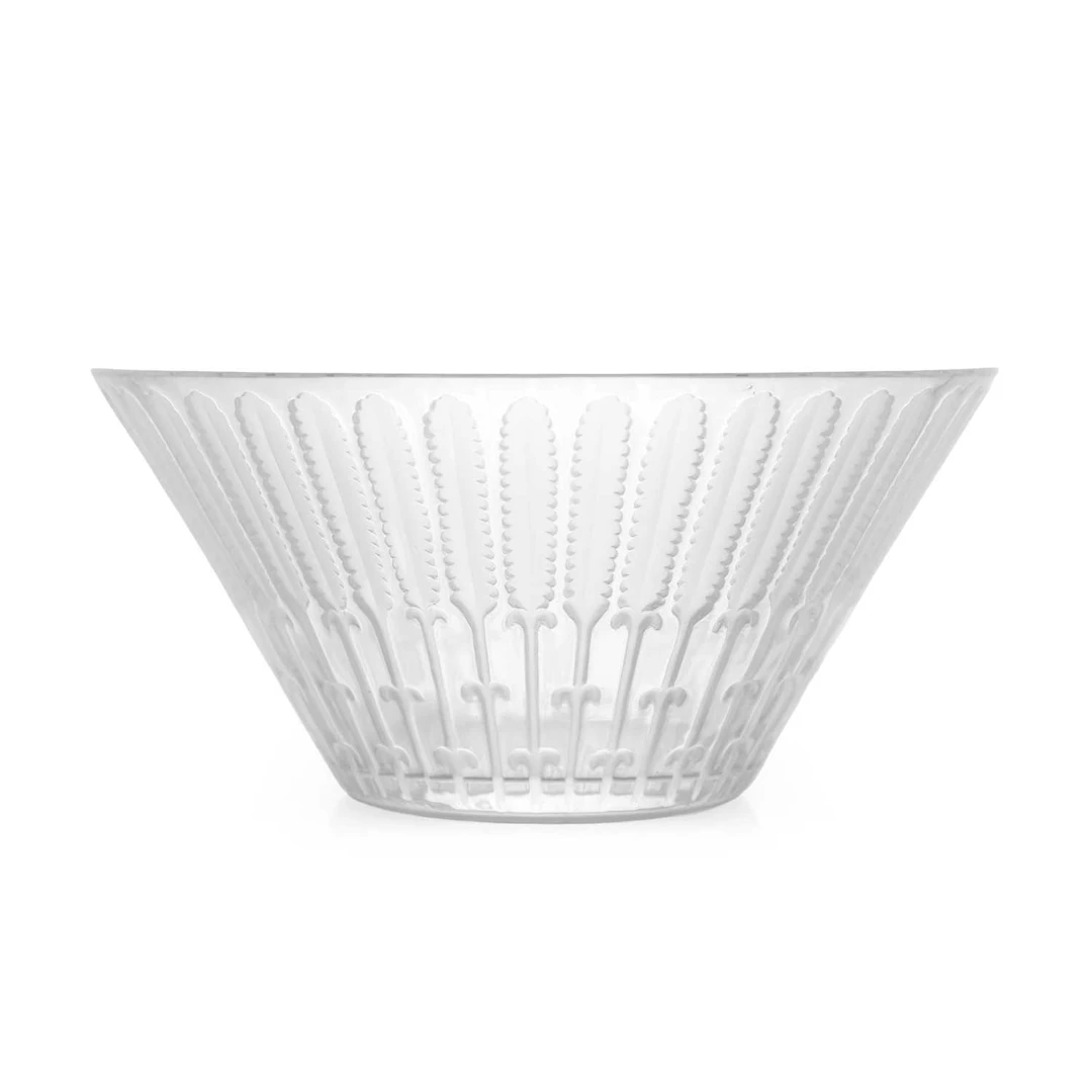 A Lalique 'Feather' pattern bowl of recent manufacture, French