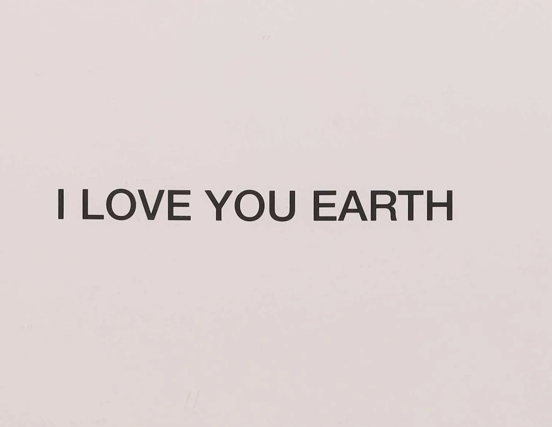 Yoko Ono (Japanese, b.1933) 'I Love You Earth', 2021
