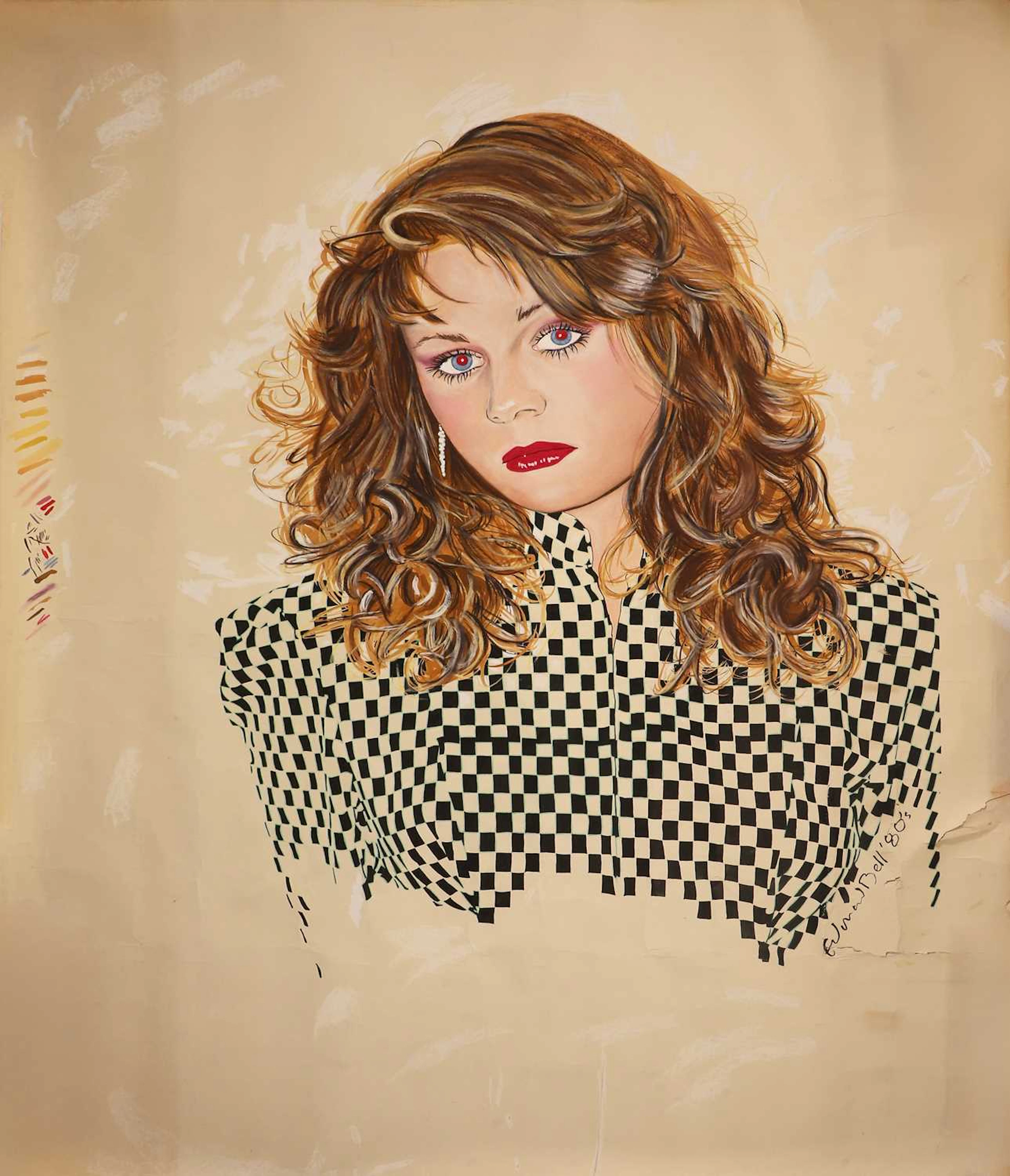 ▲ Edward Bell (British, b.1950) 'Rowena, Checks'
