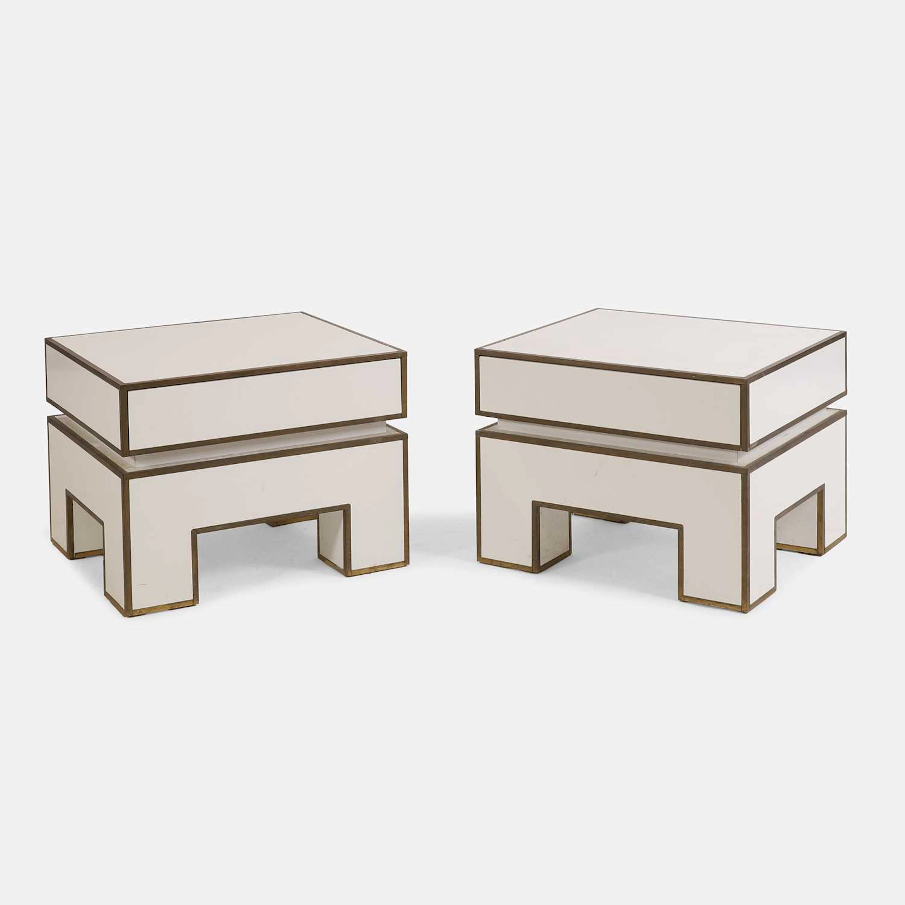 Alain Delon (French, 1935-2024) for Maison Jansen a pair of nightstands