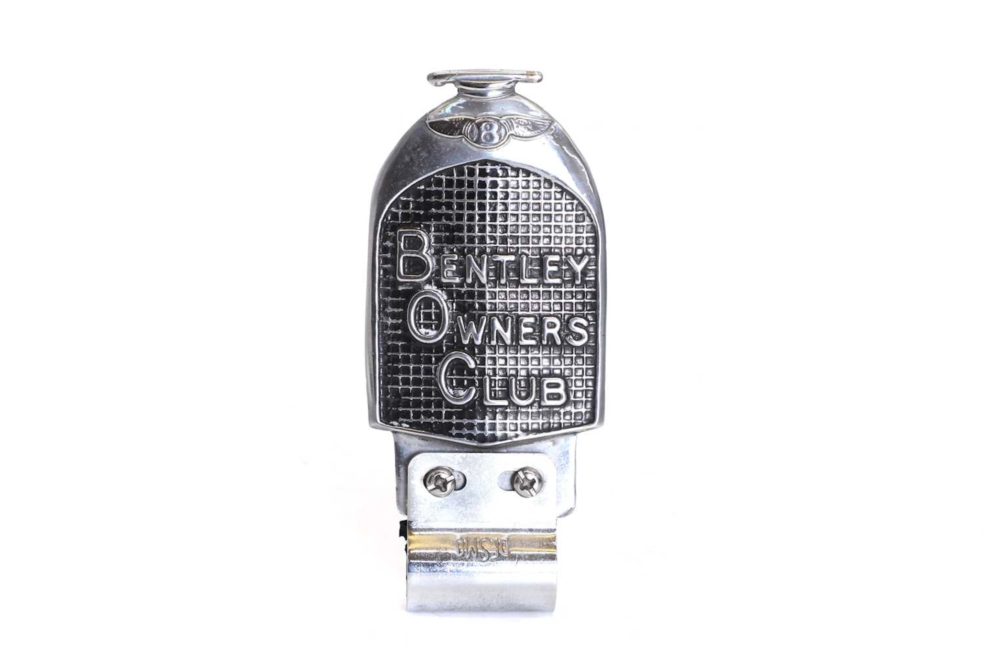 A Bentley Owners club grille badge 20th century