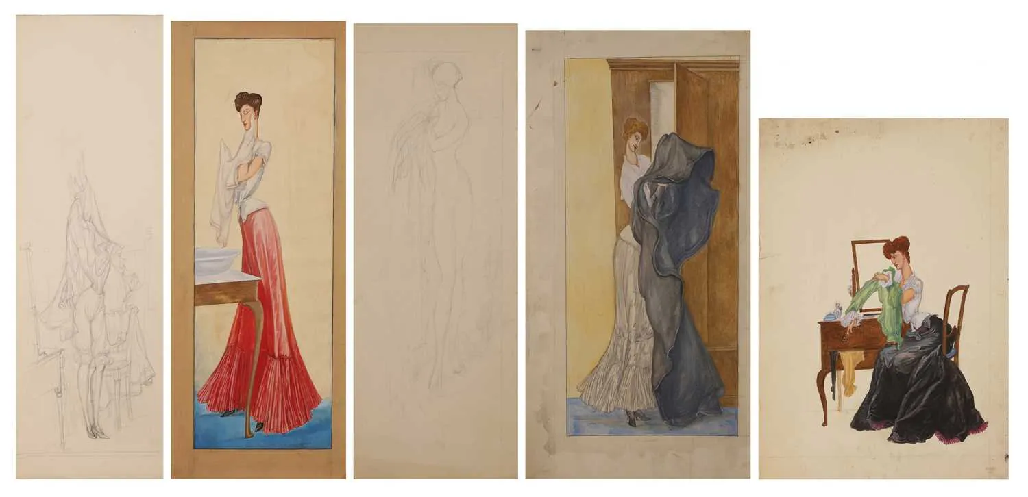 Albert Victor Ormsby Wood (Irish-British, 1904-1977) Three paintings