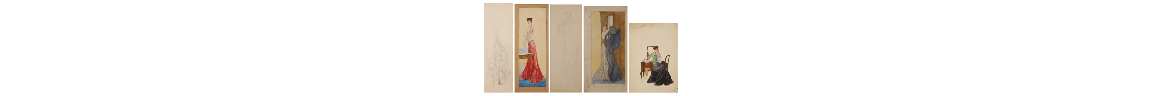 Albert Victor Ormsby Wood (Irish-British, 1904-1977) Three paintings