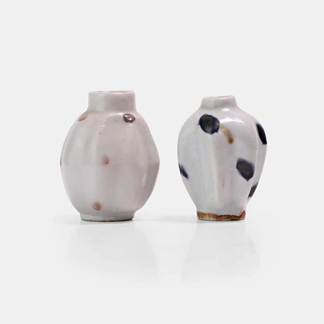 Two Chinese spot-decorated jarlets Yuan dynasty (1271-1368)