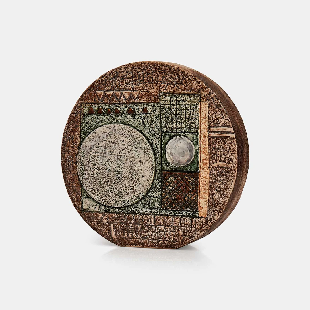 Jane Fitzgerald for Troika Pottery a 'Wheel' vase