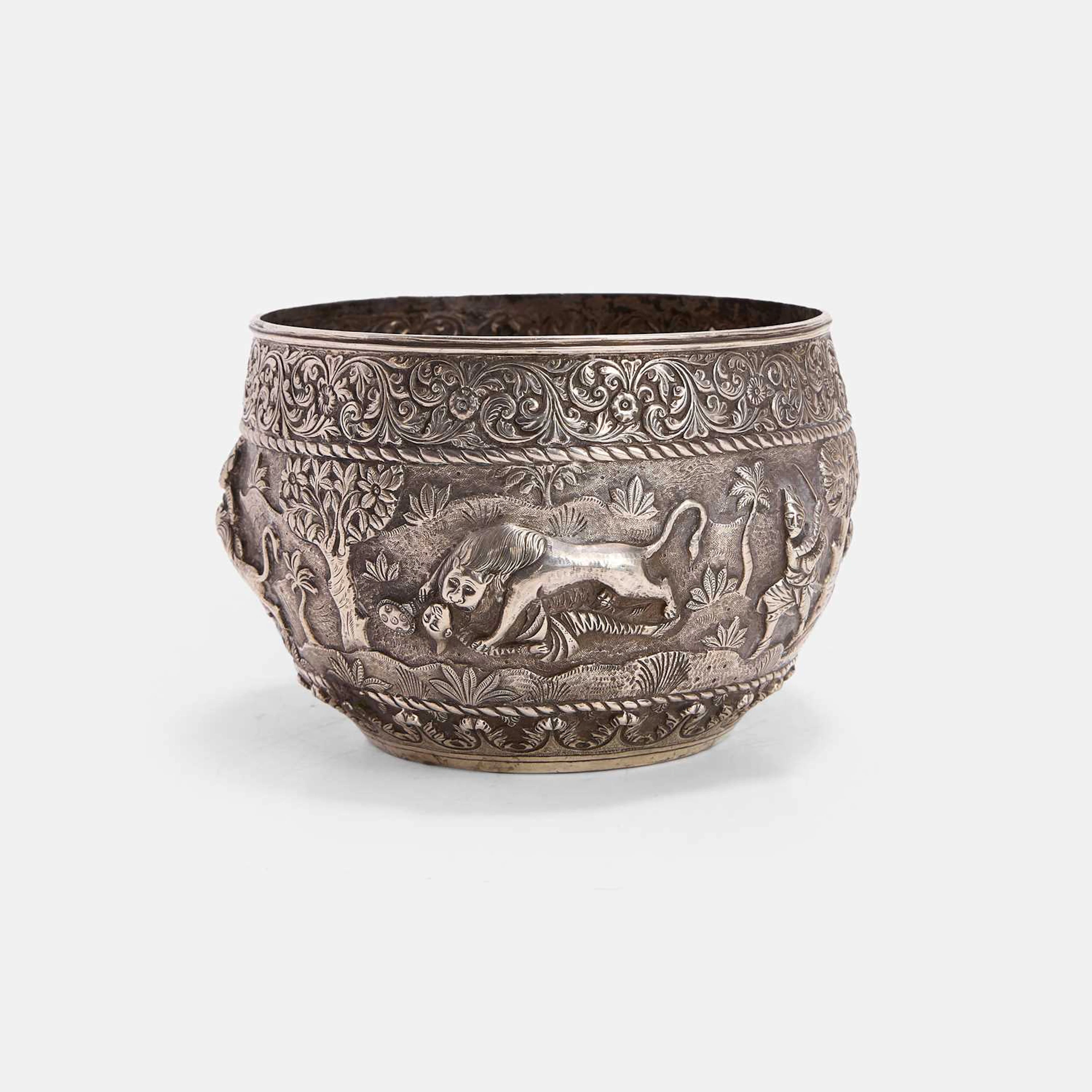 An Indian silver bowl late 19th/early 20th century, Western India, Kutch