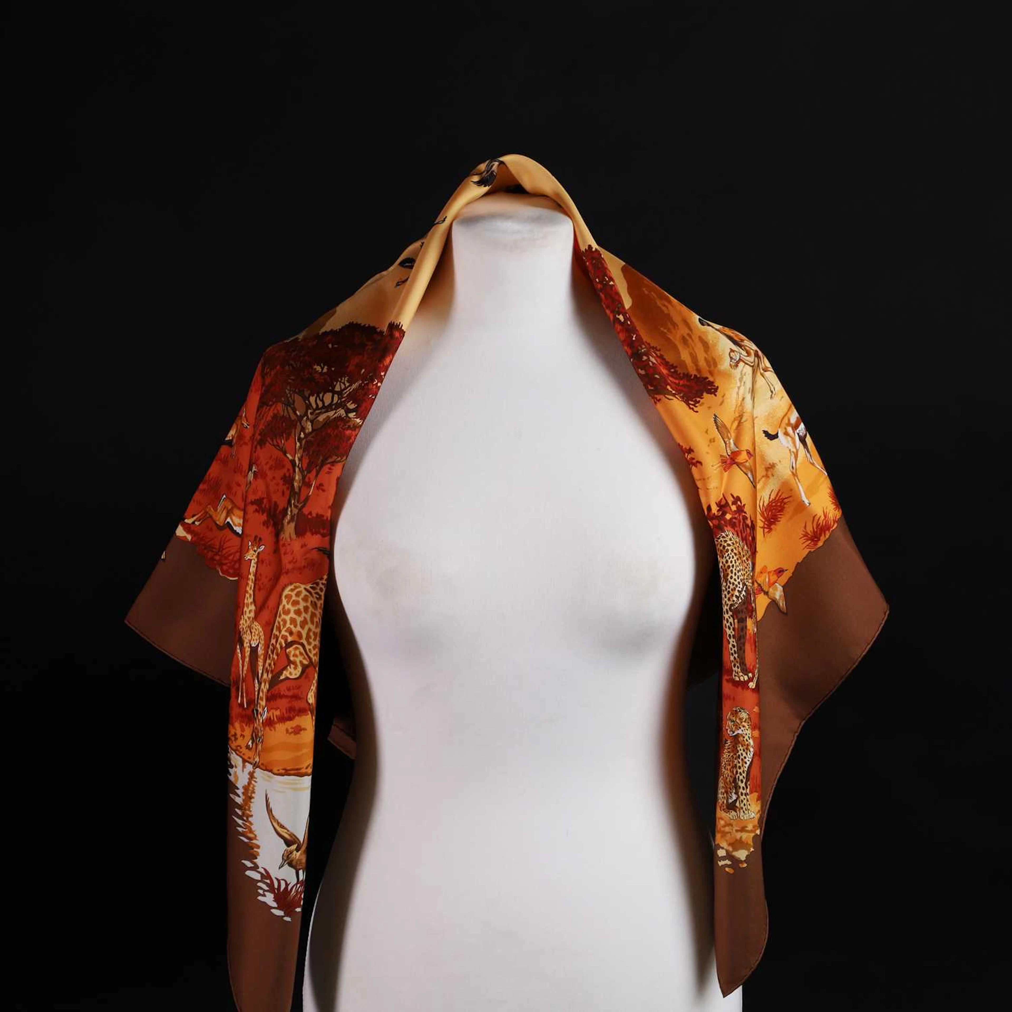 A Hermès 'Africa' silk scarf