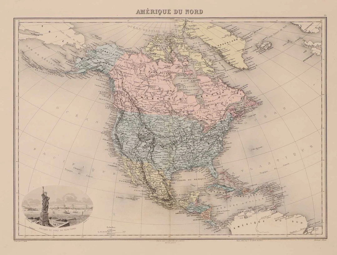 USA, ETC: 1- MIGEON, J: Amérique du Nord.
