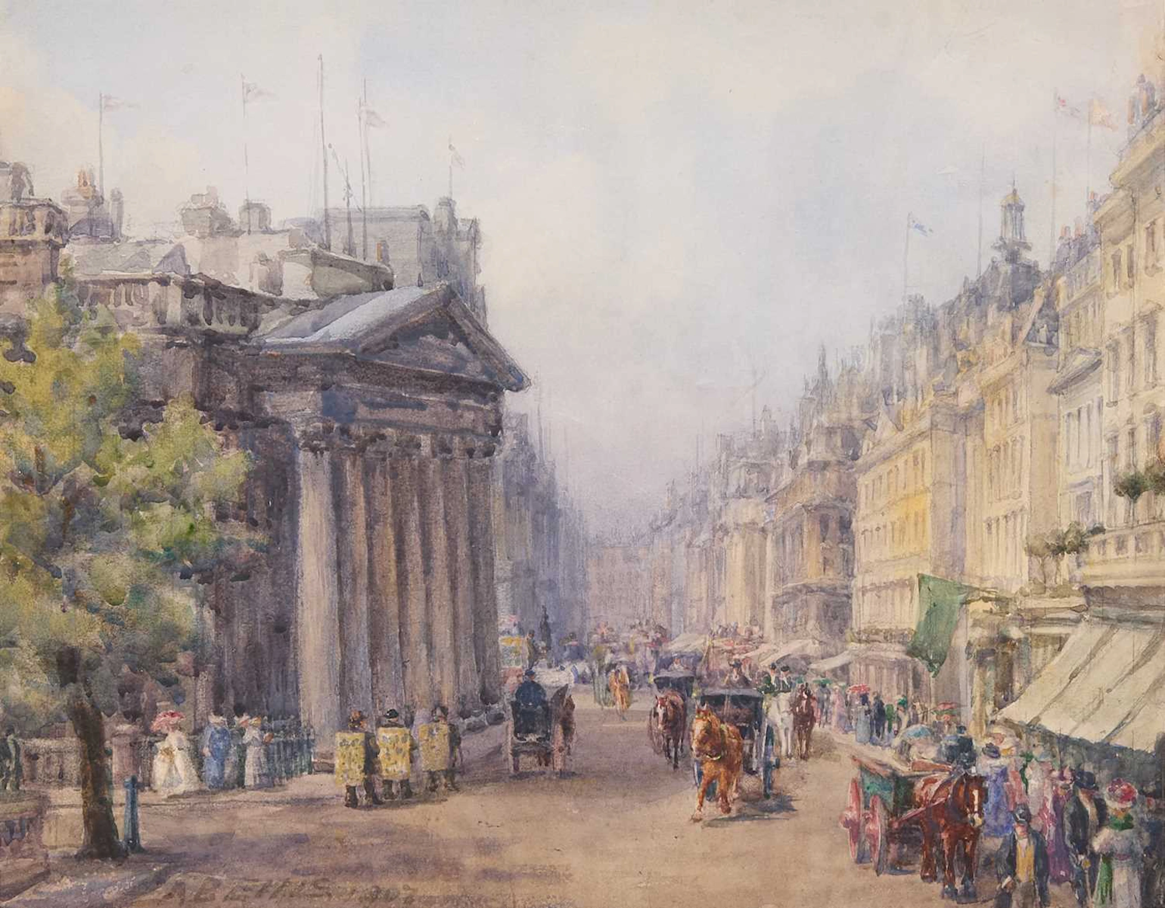 Alice Blanche Ellis (British, fl.1876-1916) Mansion House, London