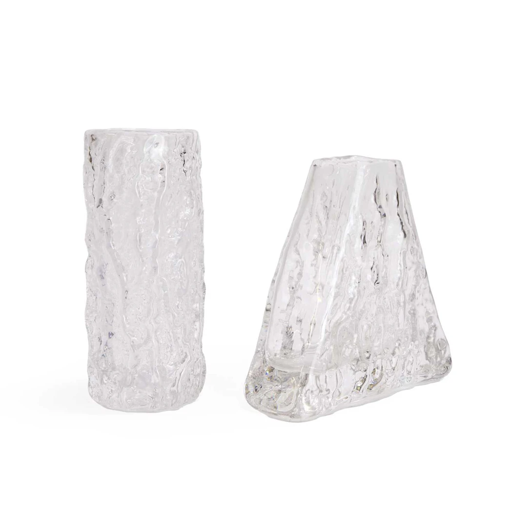 Geoffrey Baxter (British, 1922-1995) for Whitefriars two Textured Range vases