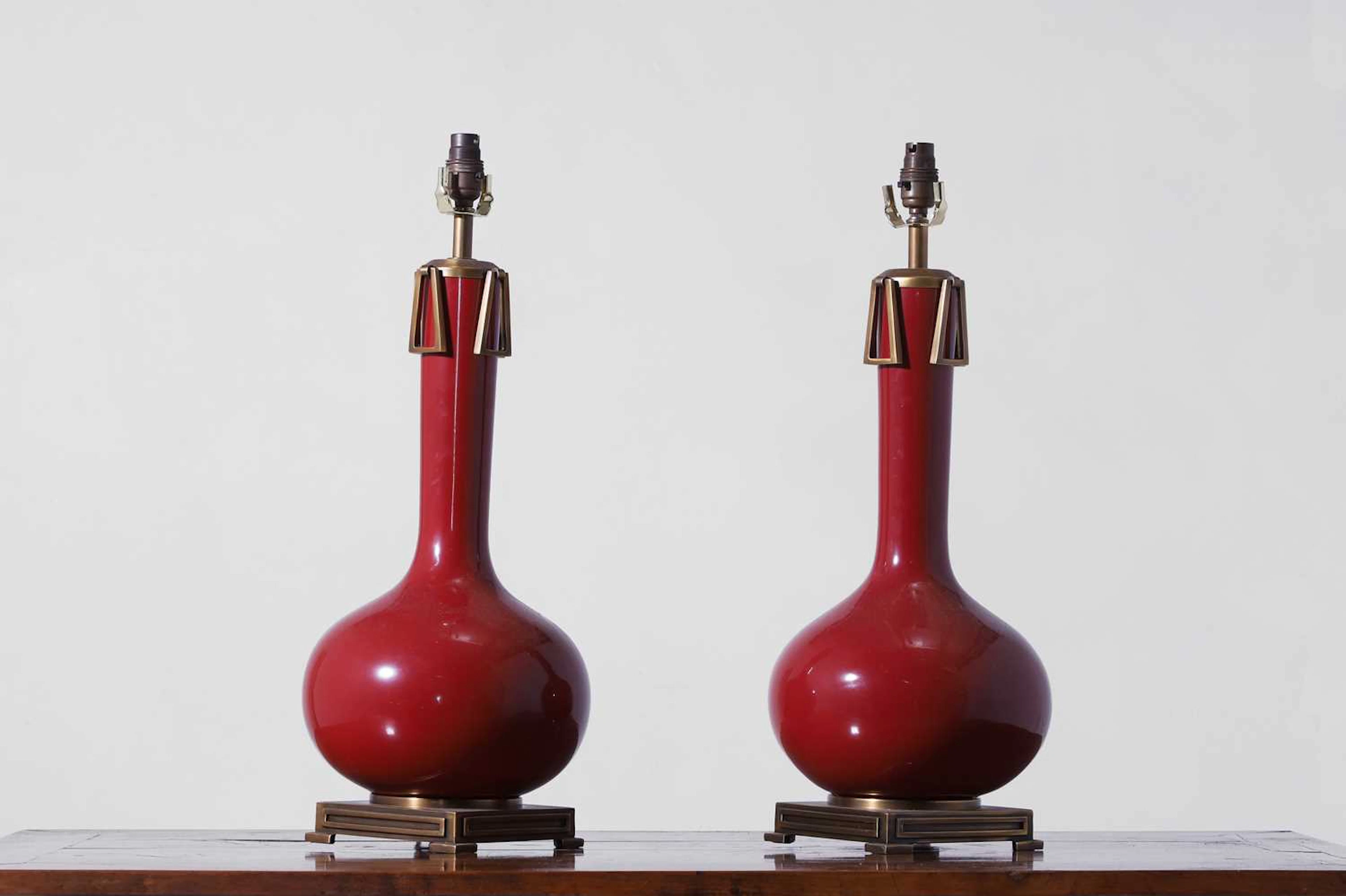 A pair of Adessa table lamps by Paolo Moschino