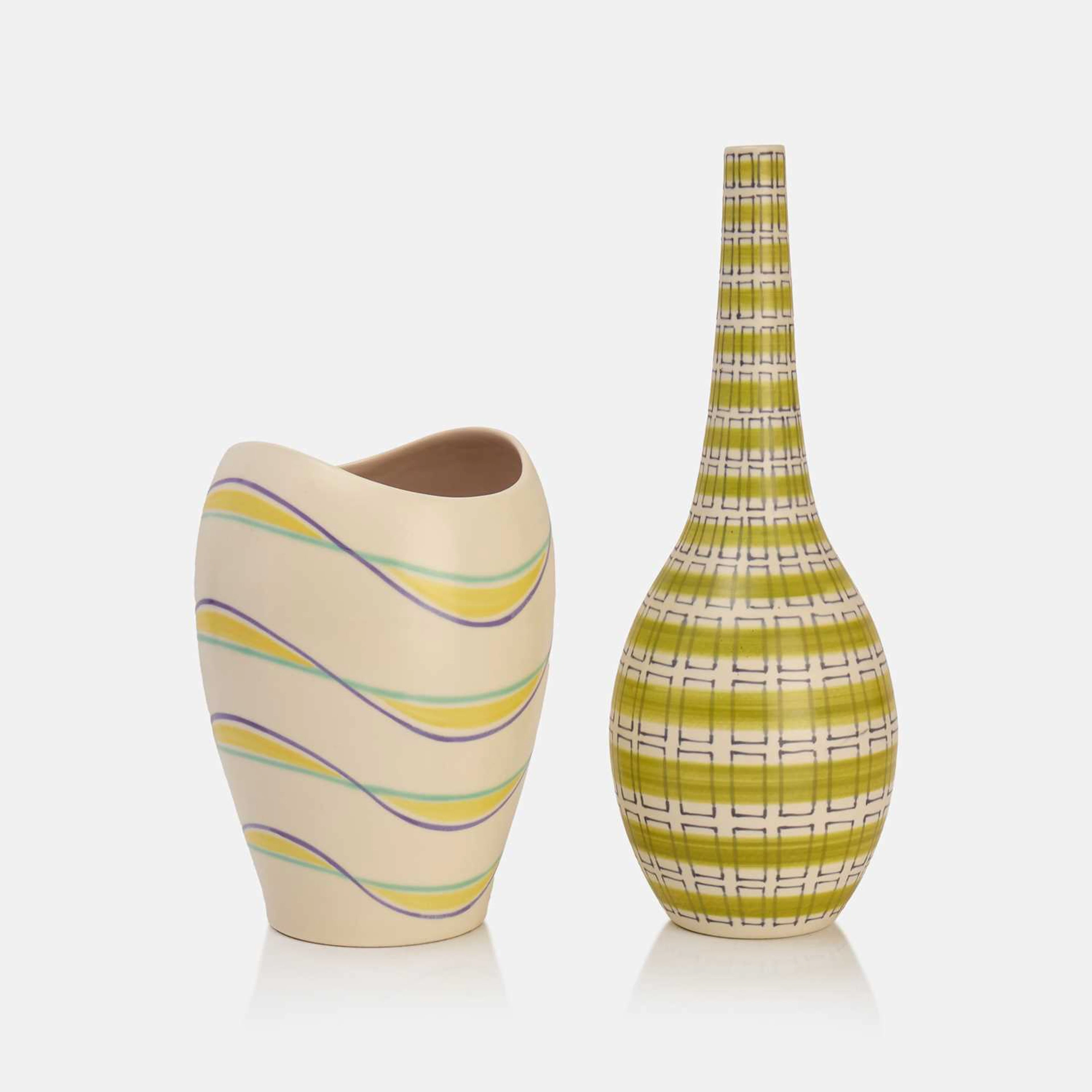 Poole Pottery two 'Freeform' vases