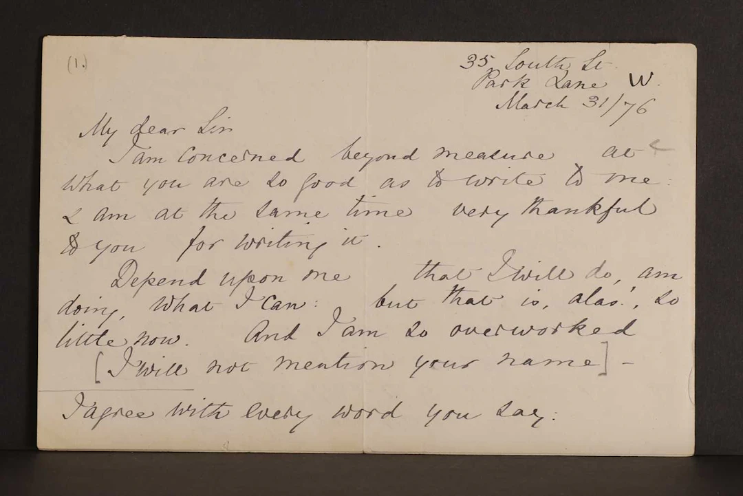 Florence NIGHTINGALE- Autograph Letter SIGNED (To Sir Thomas Longmore). 6 pages