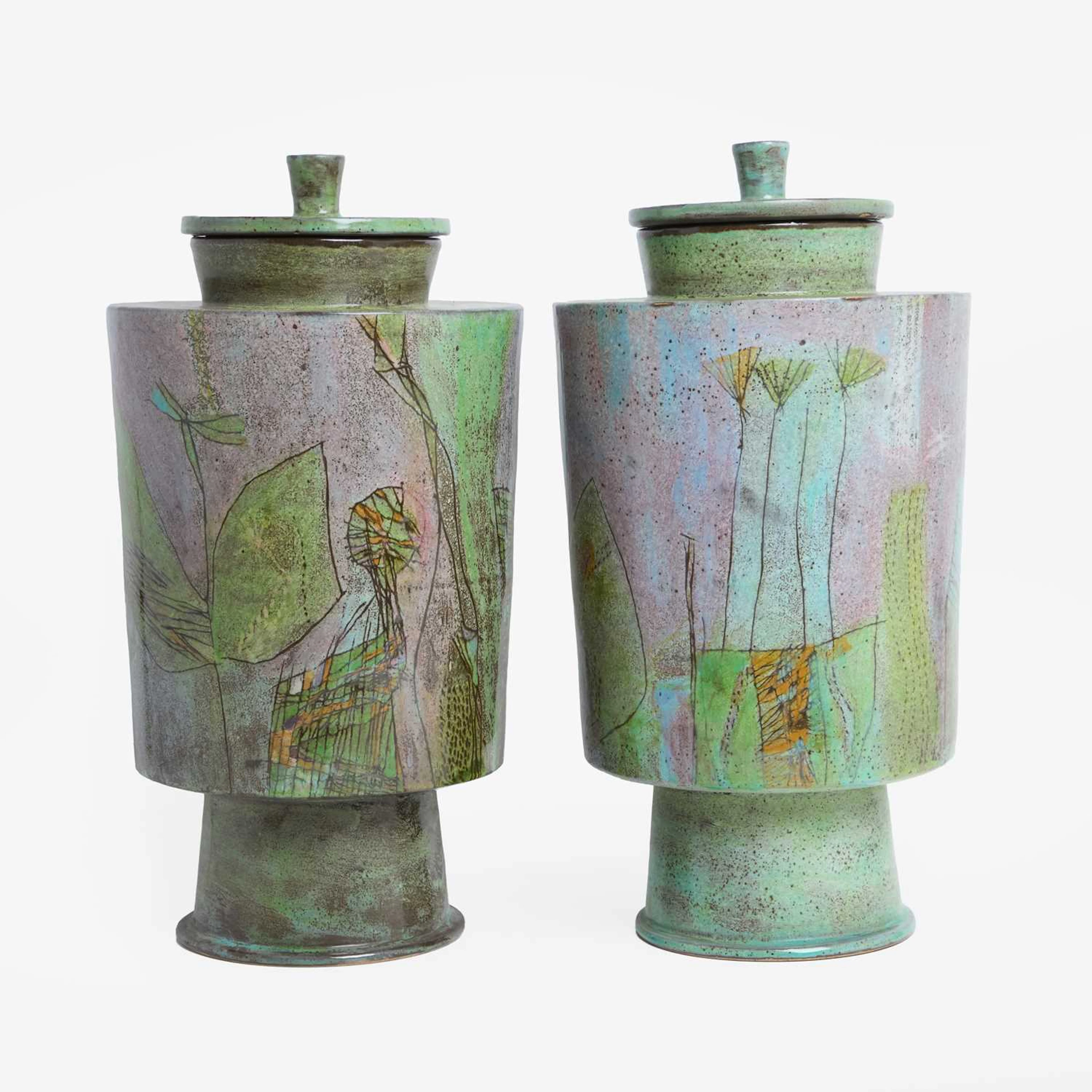 Renato Bertini (Italian, b.1939) for Baratti a pair of urns