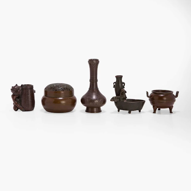 A collection of Chinese and Japanese bronzes 19th-20th century