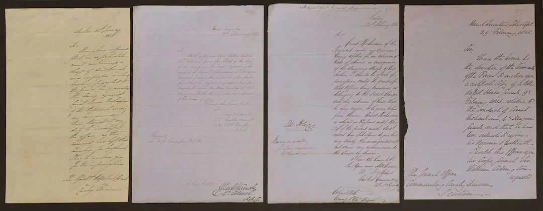 CRIMEA- Four autograph letters