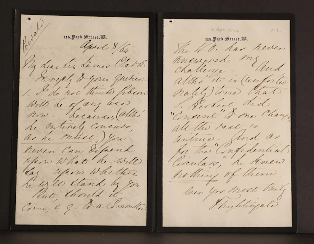 Florence NIGHTINGALE- Autograph Letter SIGNED (To Sir James Clark). 5 pages.