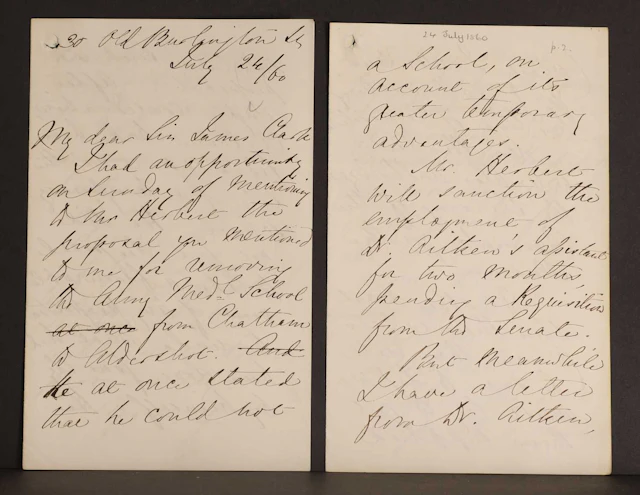 Florence NIGHTINGALE- Autograph Letter SIGNED (To Sir James Clark). 8 pages.
