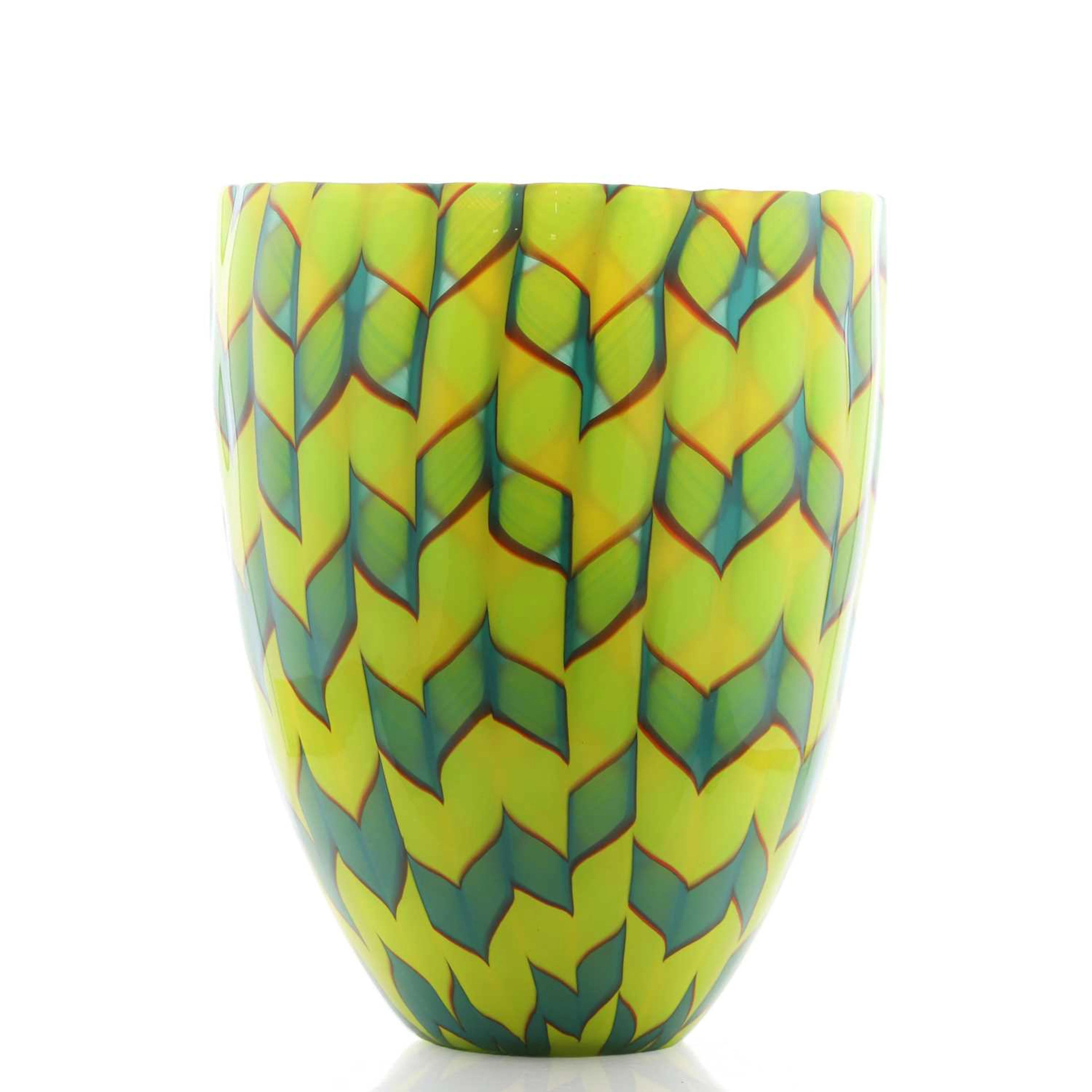 James Carpenter (American, b.1949) for Venini a 'Calabash' vase
