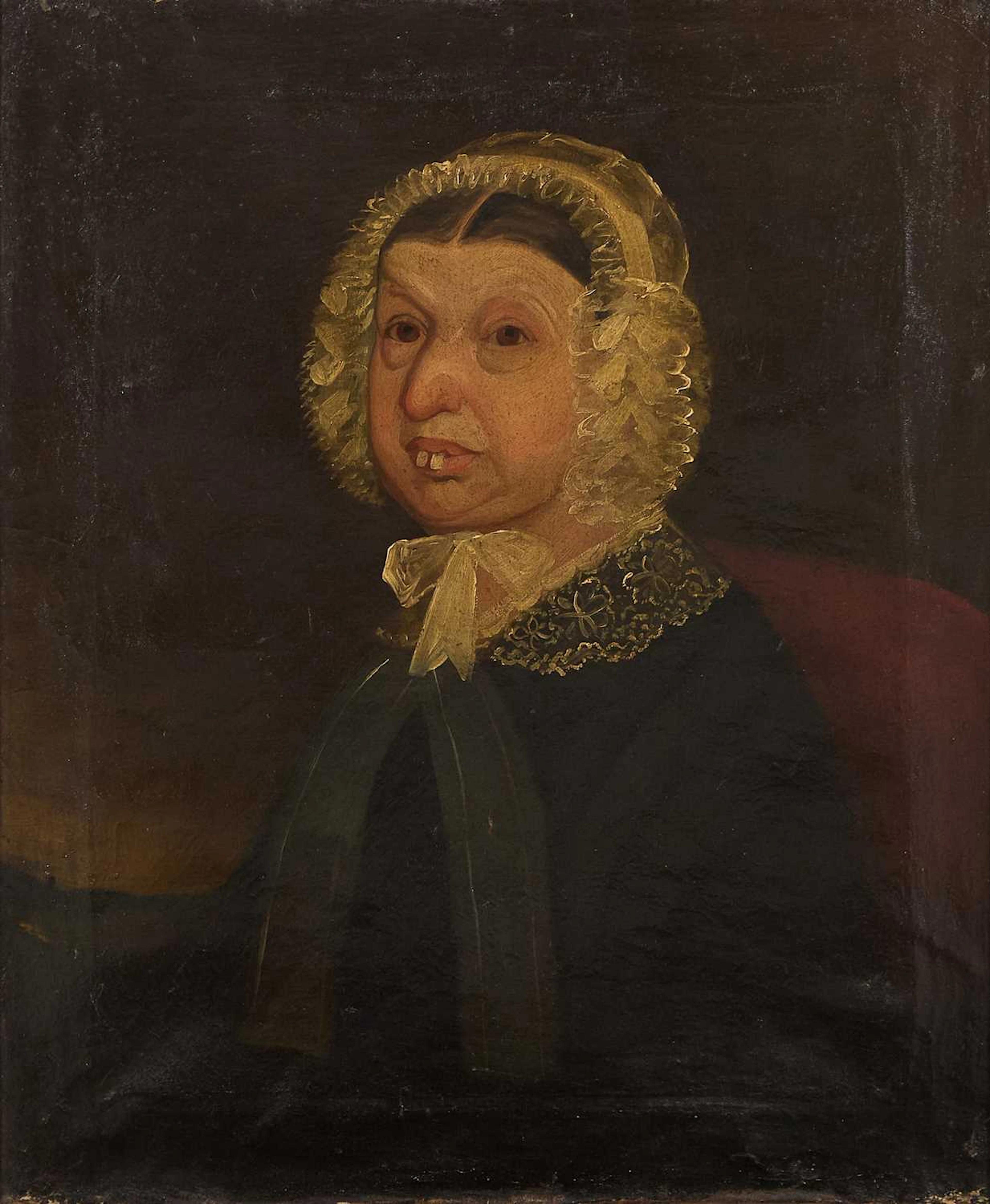 English Provincial School, 19th century Portrait of a woman, half-length