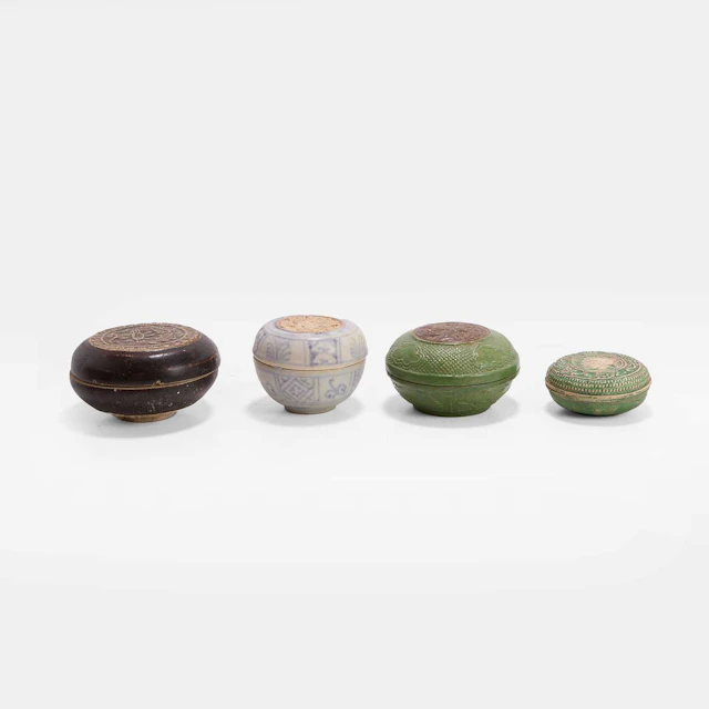 A collection of four Southeast Asian boxes and covers 16th century