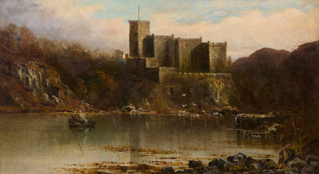 English School, 19th century A view of Dunvegan Castle, Isle of Skye