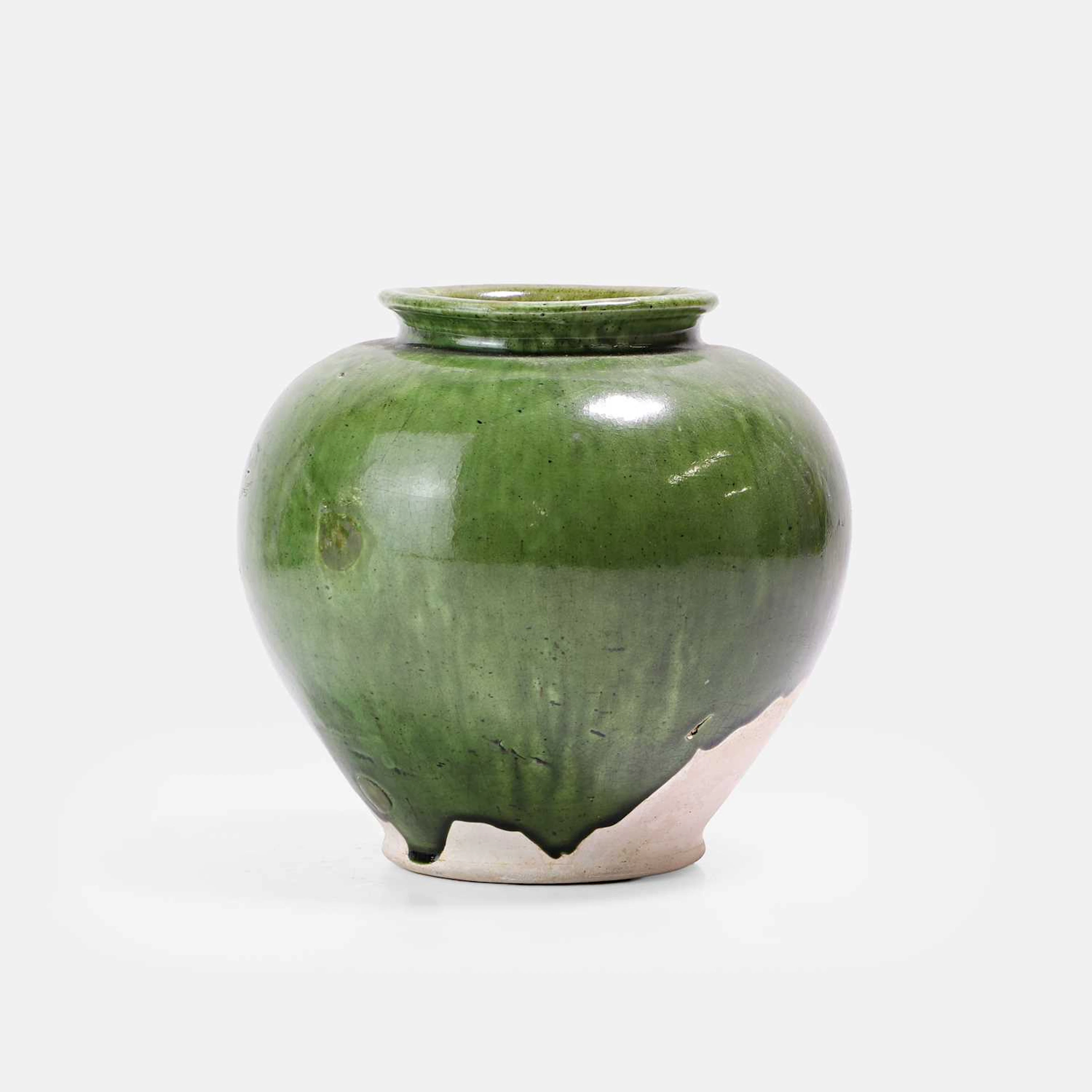 A Chinese earthenware jar Tang dynasty (618-907)