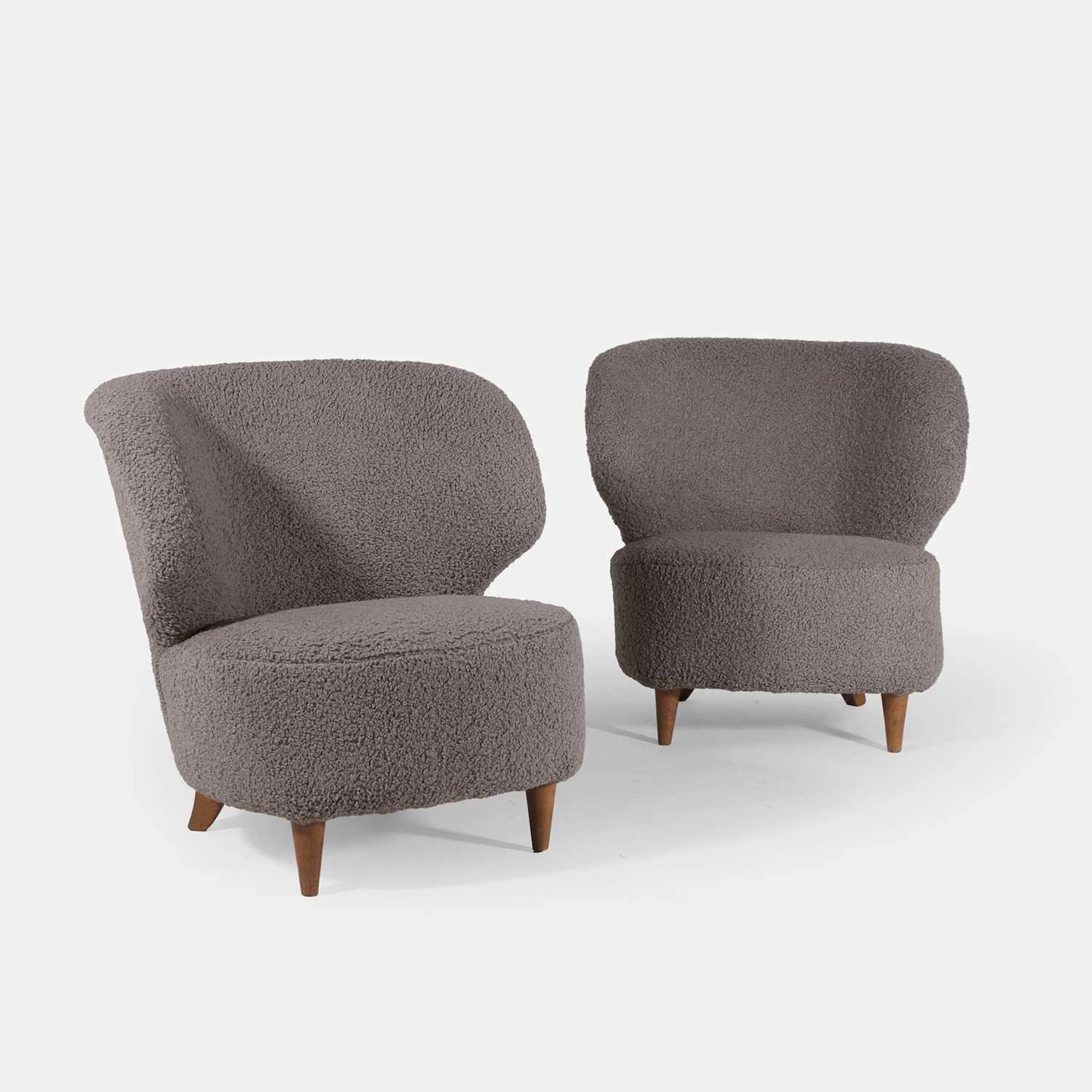 Carl-Johan Boman (Finnish, 1883-1969) for Oy Boman Ab a pair of armchairs