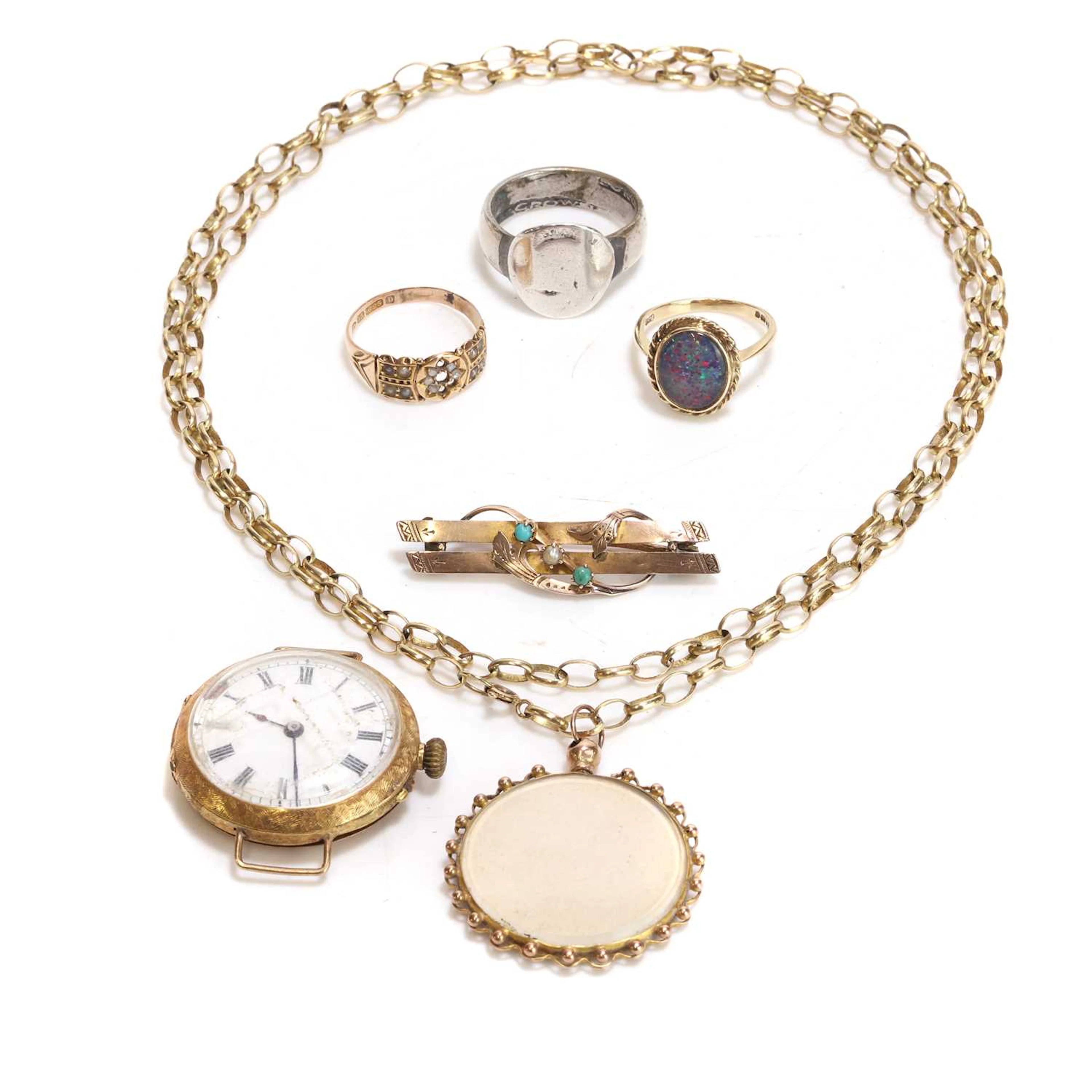 A collection of antique and vintage jewellery