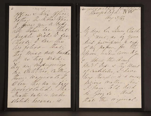 [2 Letters]- Florence NIGHTINGALE- 1- Autograph Letter SIGNED (To