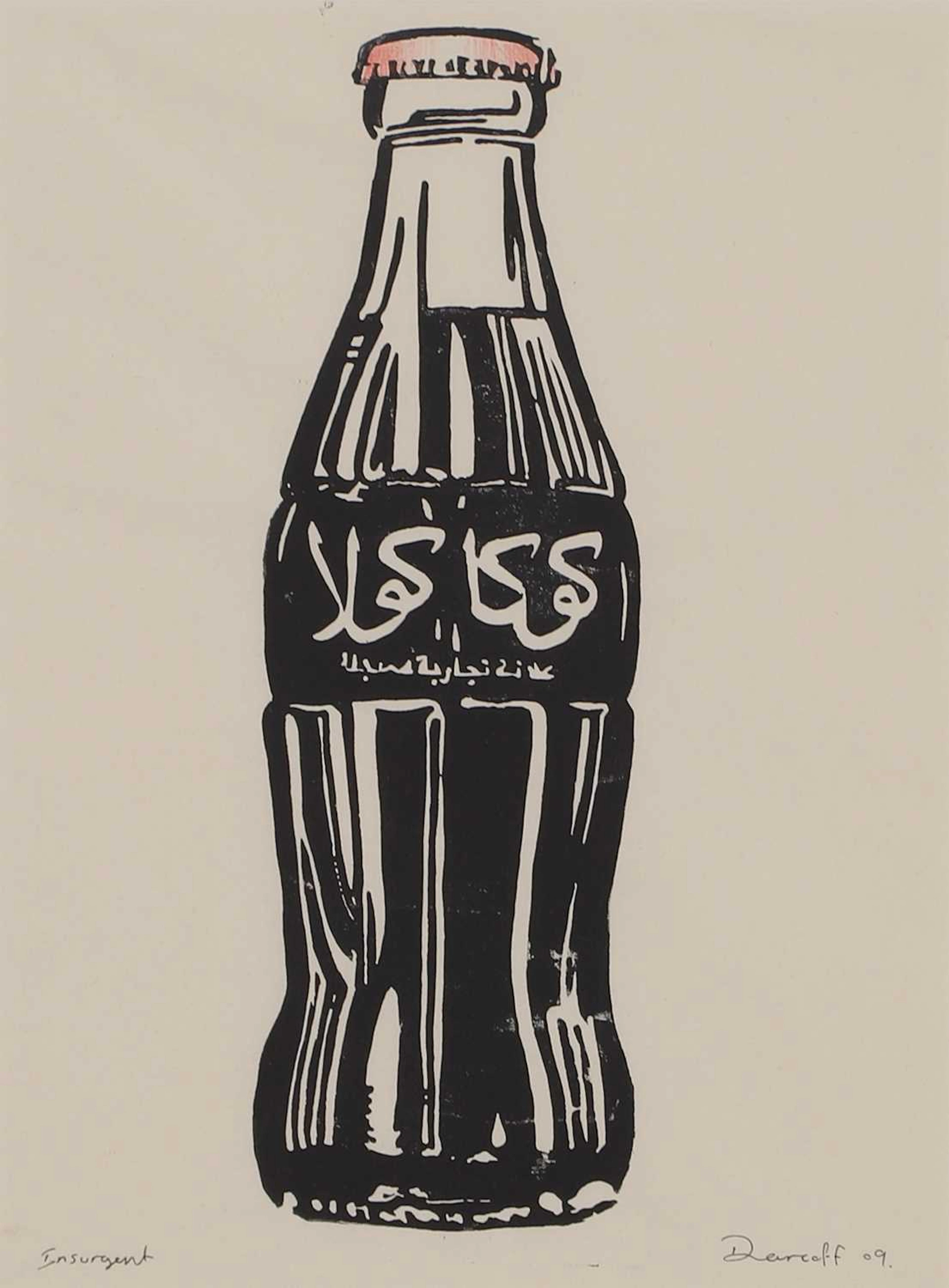 ▲ Darren Coffield (British, b.1969) 'Insurgent' (Coke bottle)