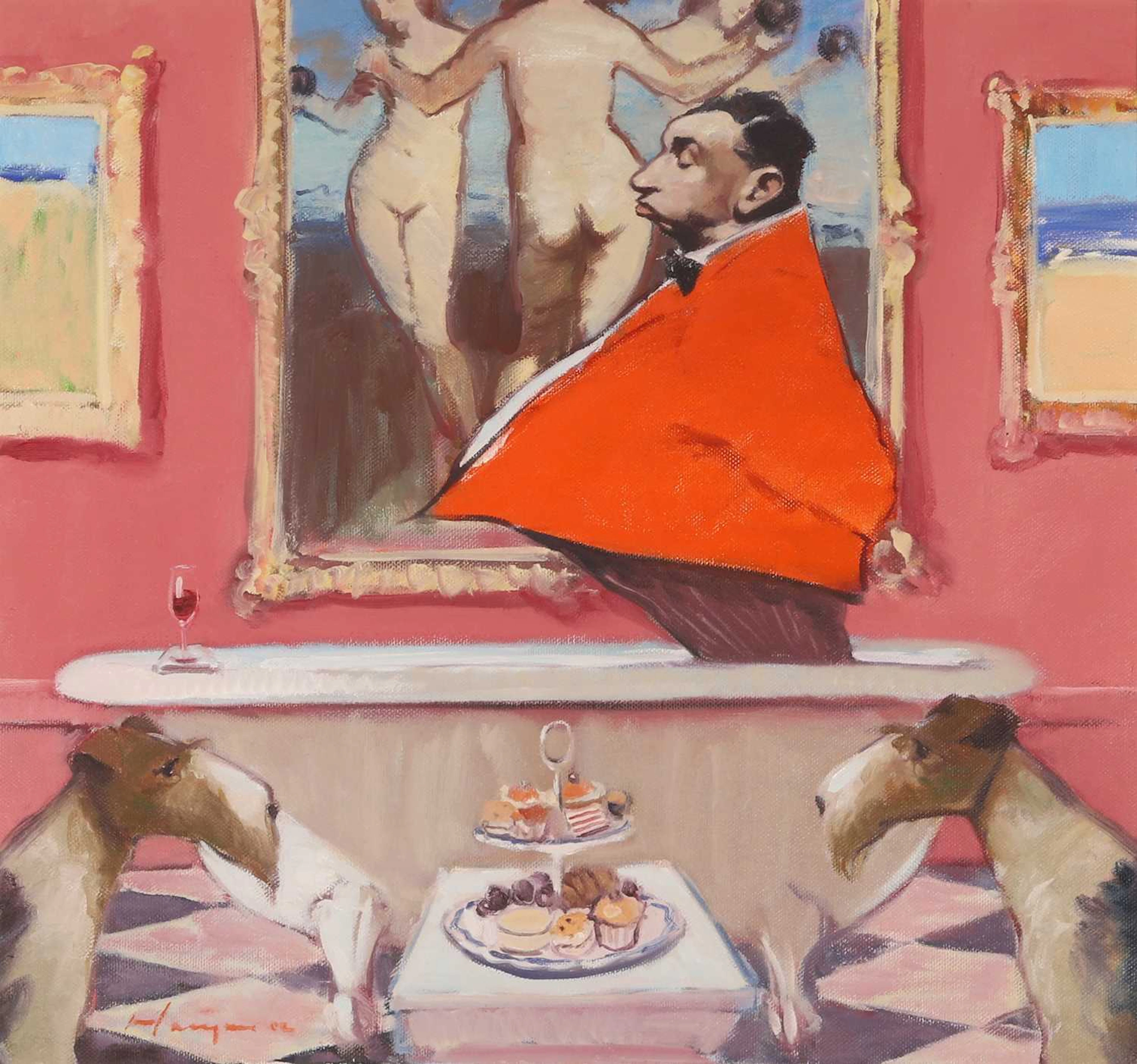 ▲ Joe Hargan (British, b.1952) 'A Little Rosé’