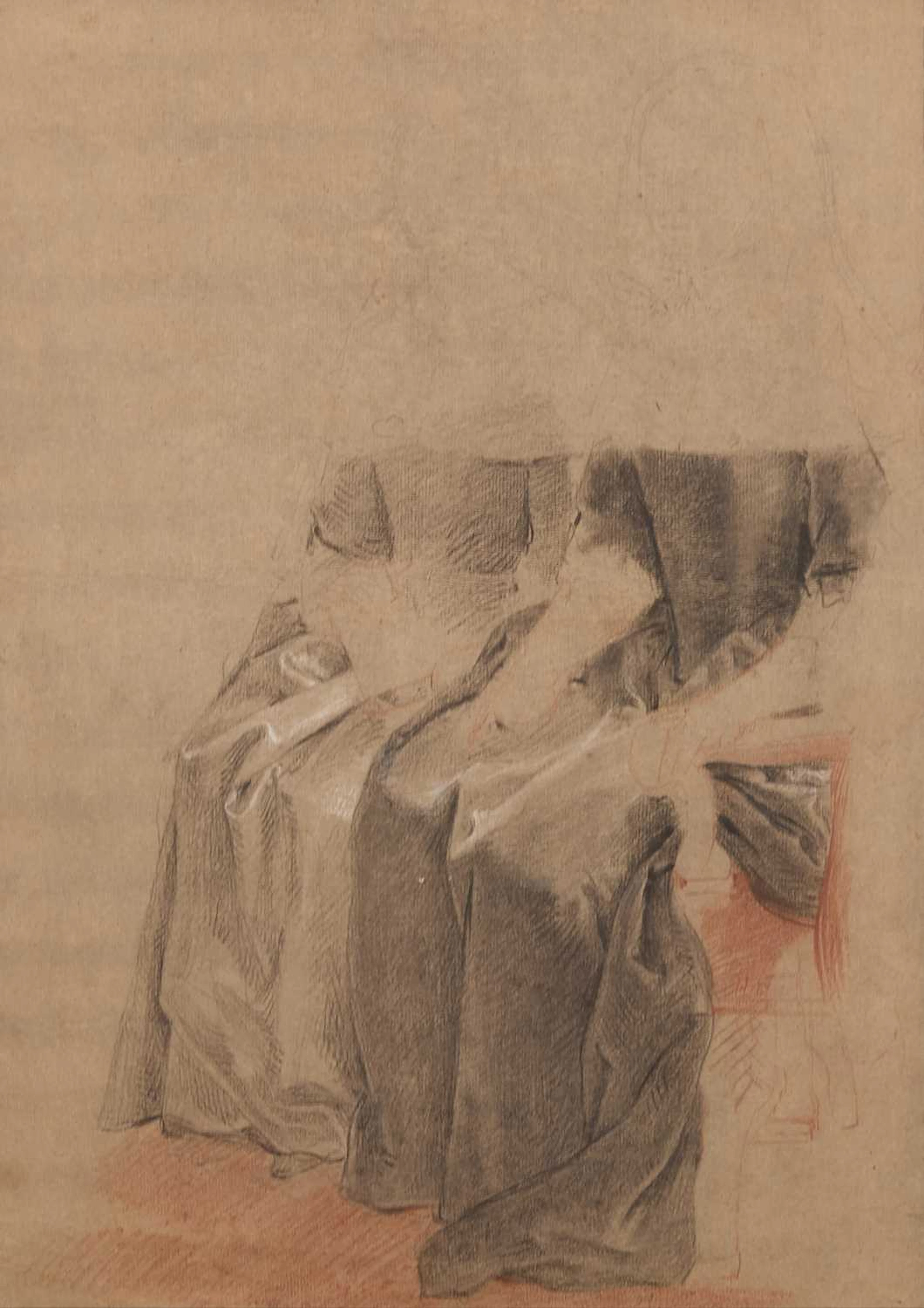 Louis Galloche (French, 1670-1761) A study of two women seated