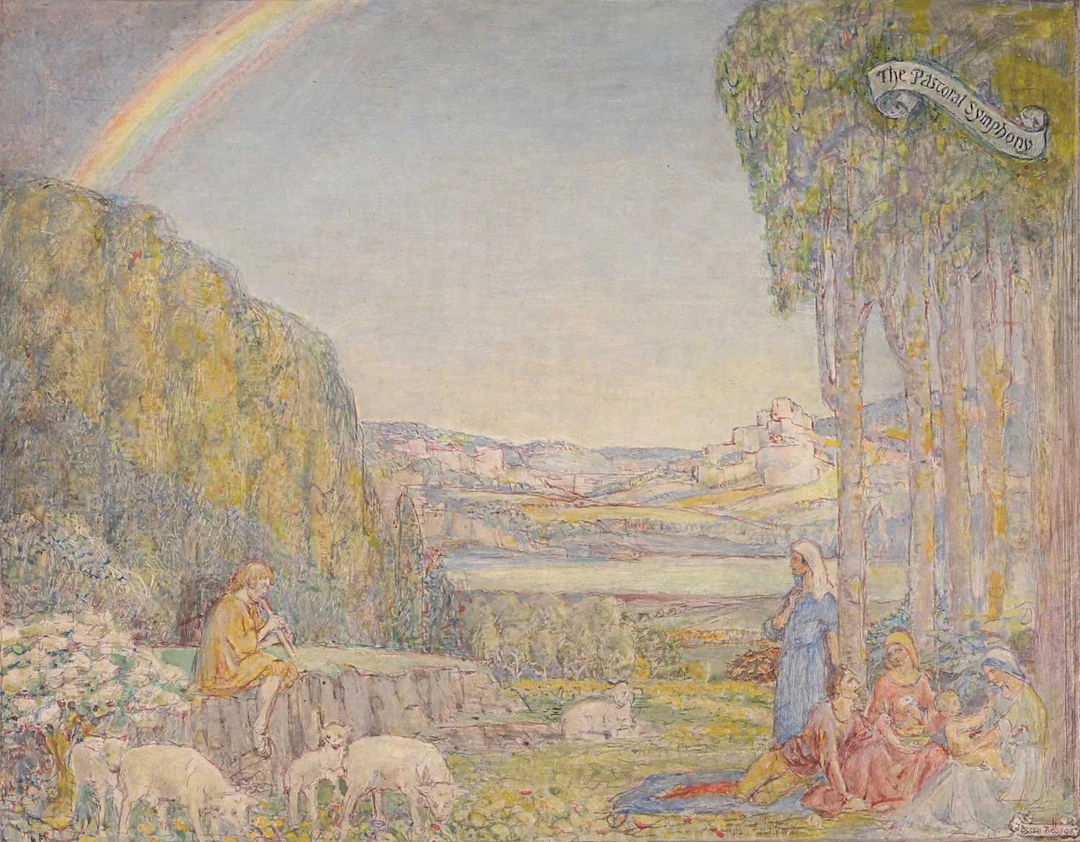 ▲ Jessie Bayes (British, 1876-1970) 'The Pastoral Symphony'