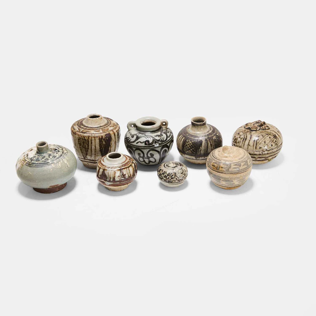 A collection of Thai Sawankhalok pottery 16th century
