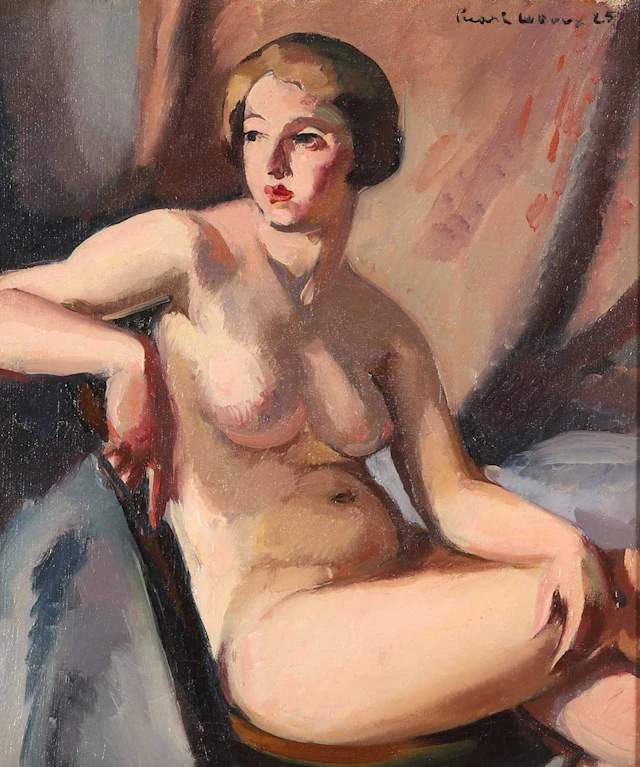 ▲ Charles Picart Le Doux (French, 1881-1959) Seated nude