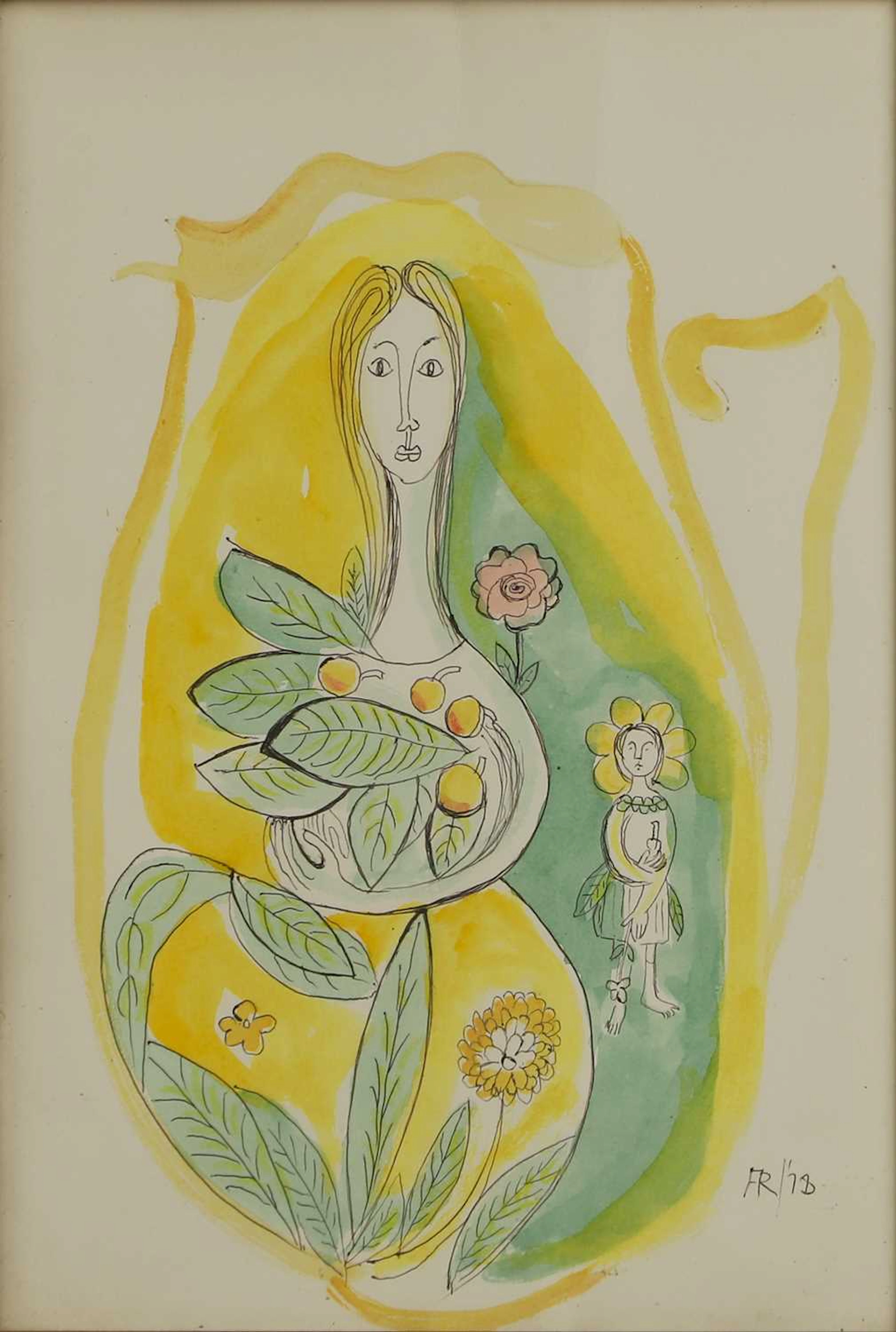 ▲ Frances Richards (British, 1903-1985) 'Lady in a Jug'