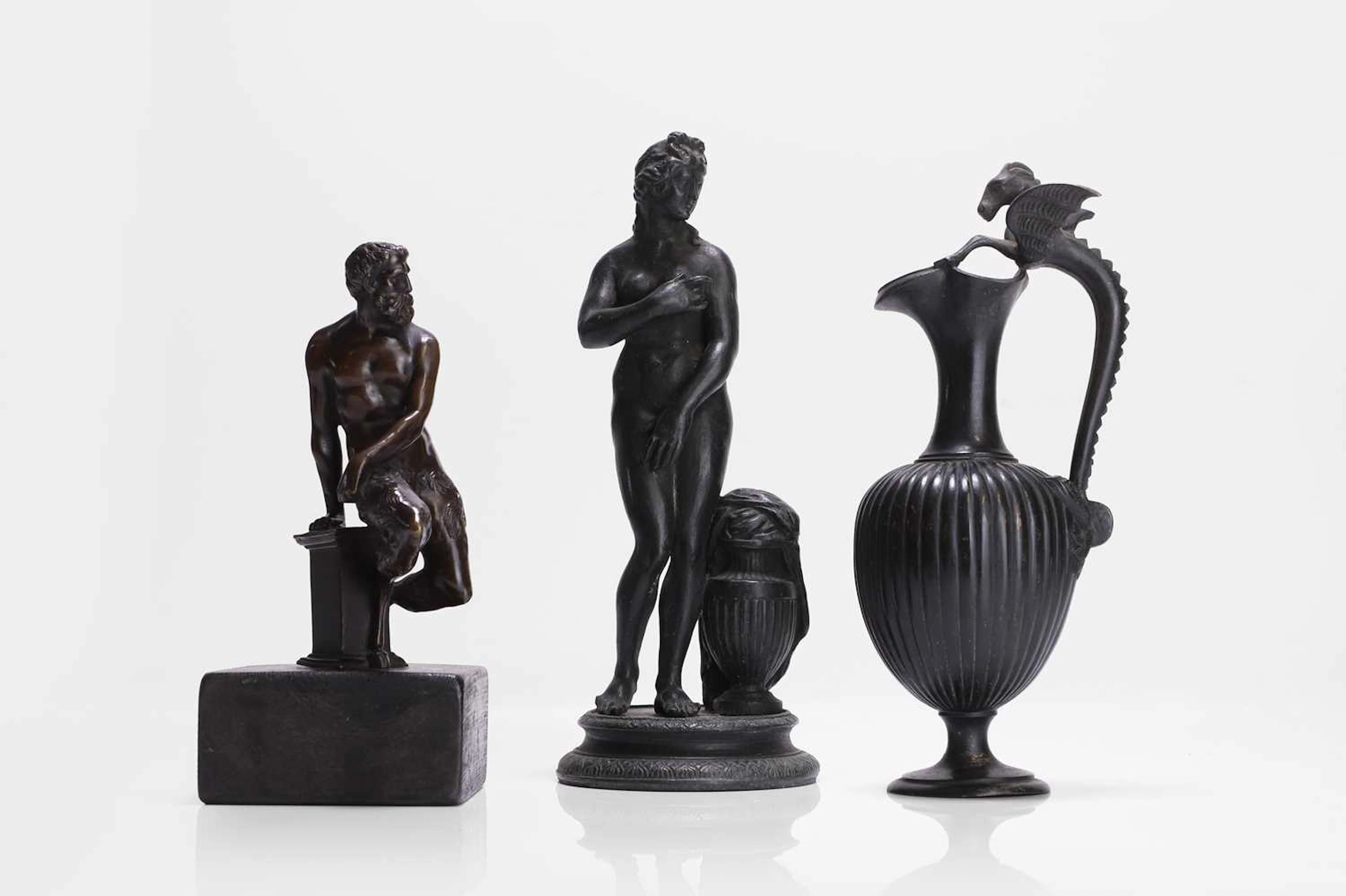 A group of grand tour bronzes late 19th/early 20th century, Continental