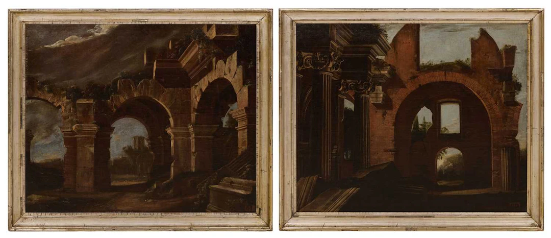Viviano Codazzi (Italian, 1604-1670) Architectural capricci
