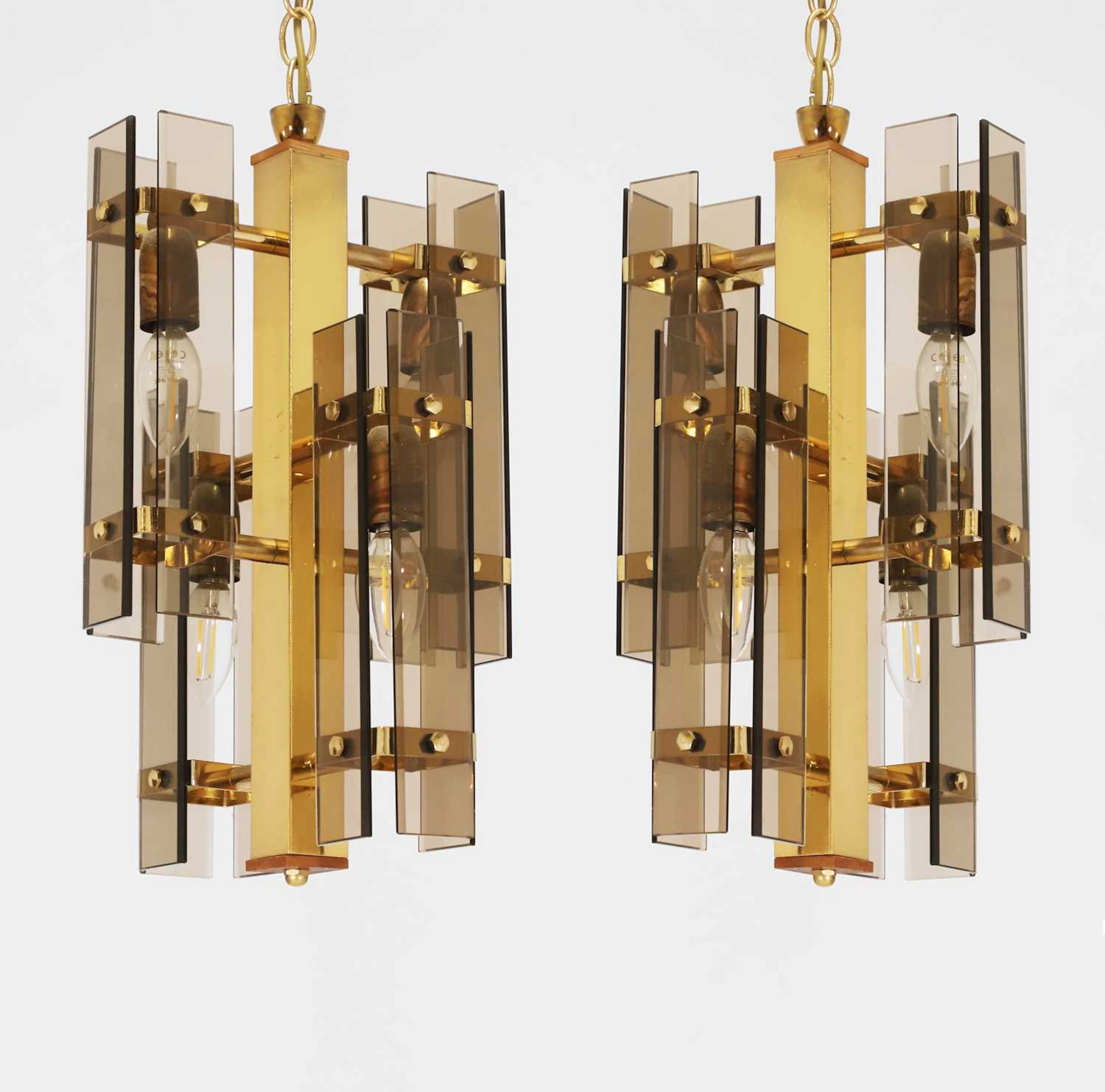 Murano A pair of chandeliers