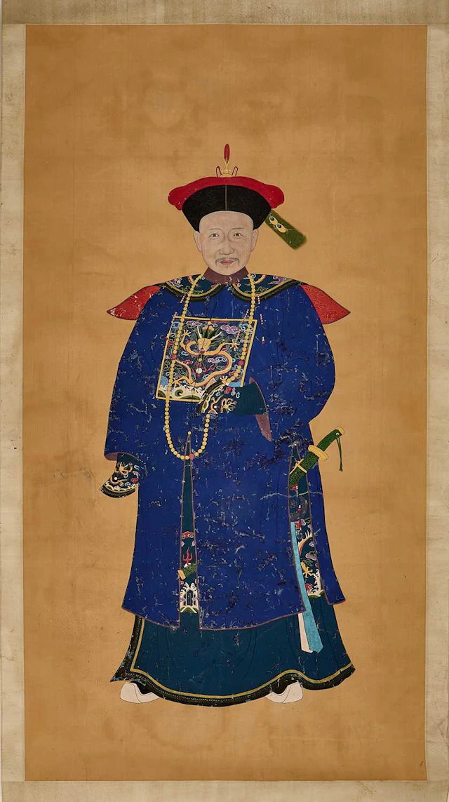 A Chinese gouache painting 20th century