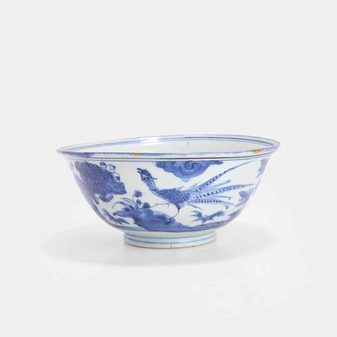 A Chinese blue and white bowl late Ming dynasty