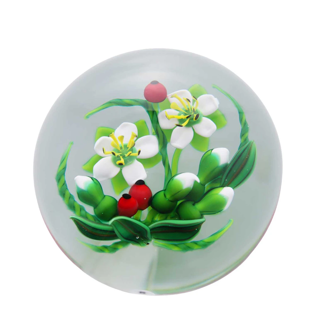 Ken Rosenfeld (American, b.1950) a glass bouquet paperweight, circa 1995